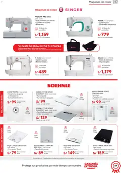 Vista previa de folleto Hiraoka catálogo de la Hiraoka válido desde 11/07/2026 | Página: 89 | Productos: Baño, Bolso, Máquina de coser