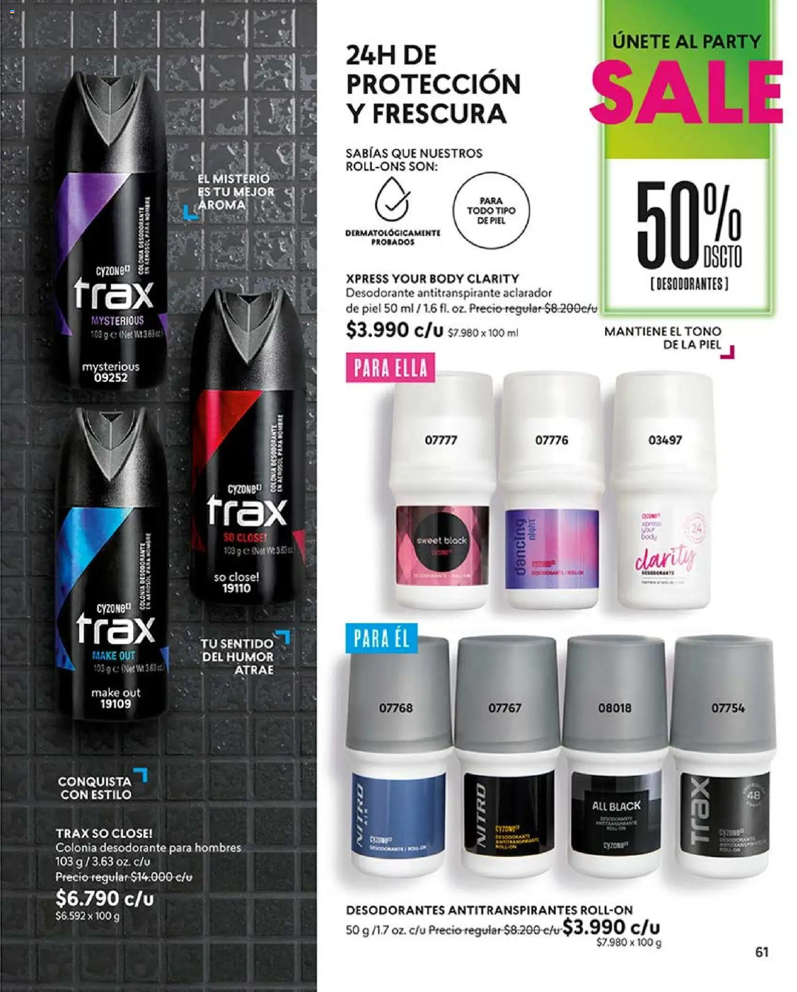 Catálogo CyZone Campaña 11 │ válido desde el 14.06.2026 | Página: 73 | Productos: Body, Desodorante, Antitranspirante