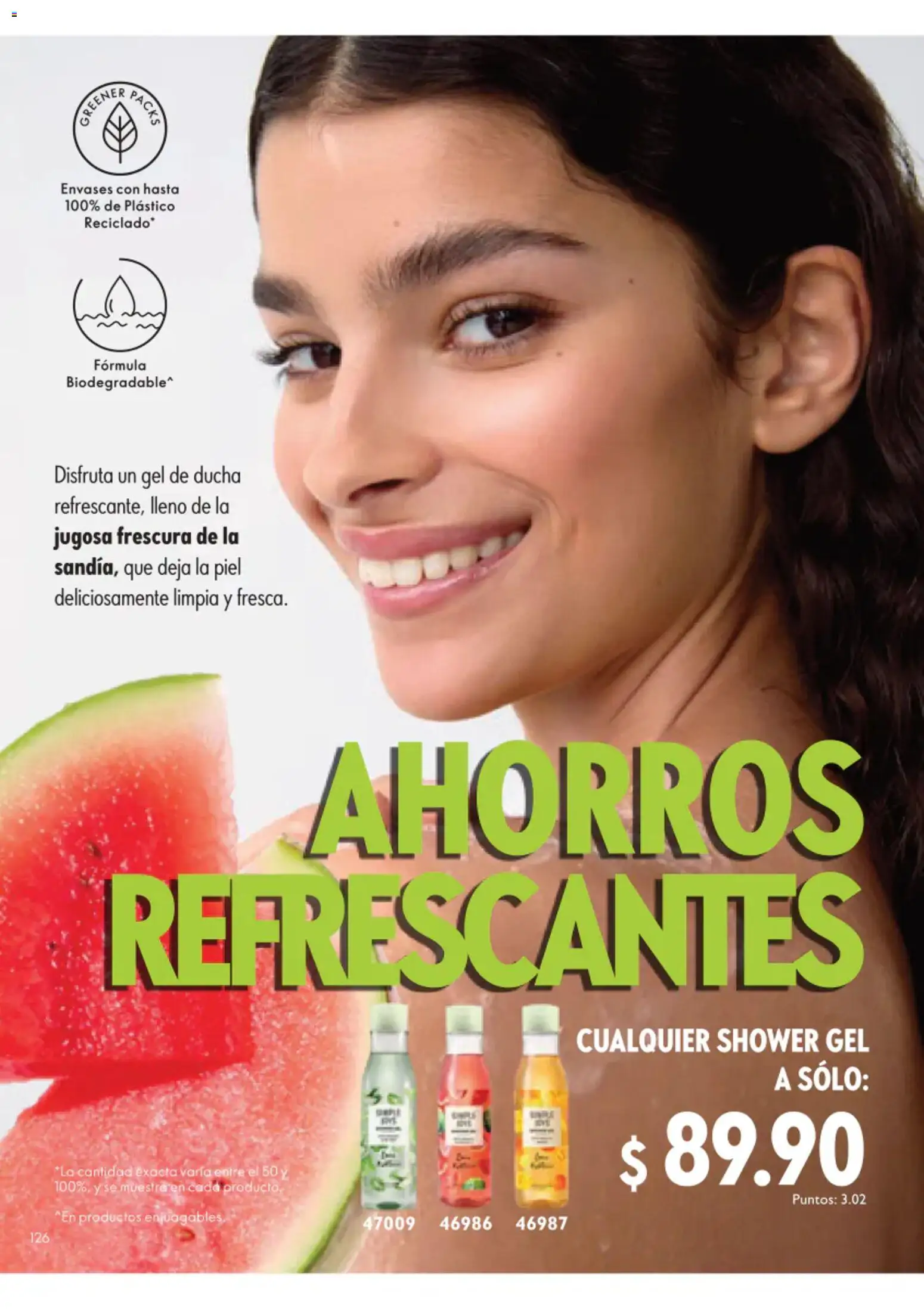 Nuevas ofertas de Oriflame válidas en toda la República Mexicana desde el 01/08/2026. ¡Encuentra las mejores ofertas en Oriflame campaña 11 2026! | Página: 126 | Productos: Gel de ducha
