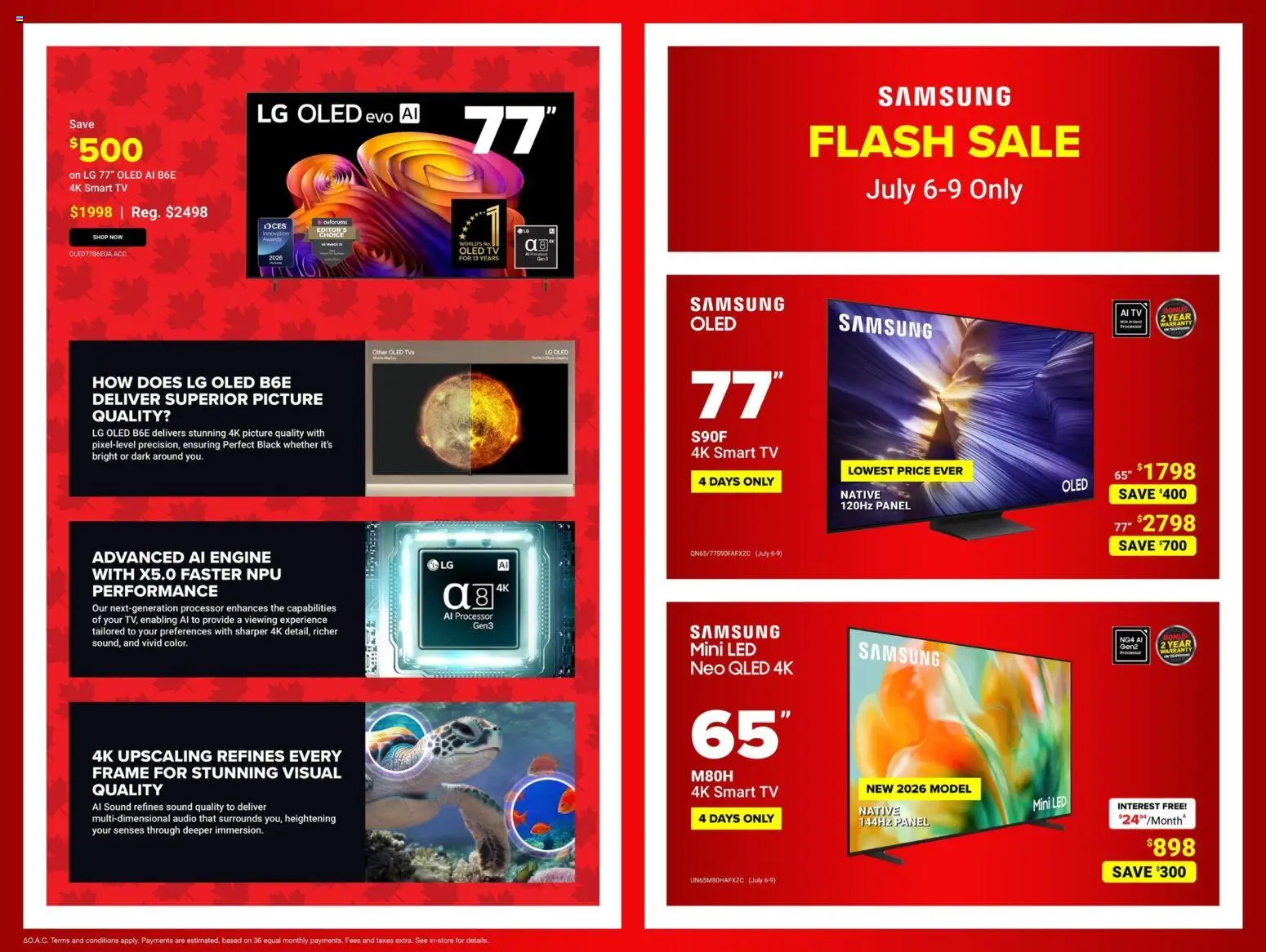 Visions flyer valid from Jul 3, 2026 | Page: 4 | Products: Tv, Audio
