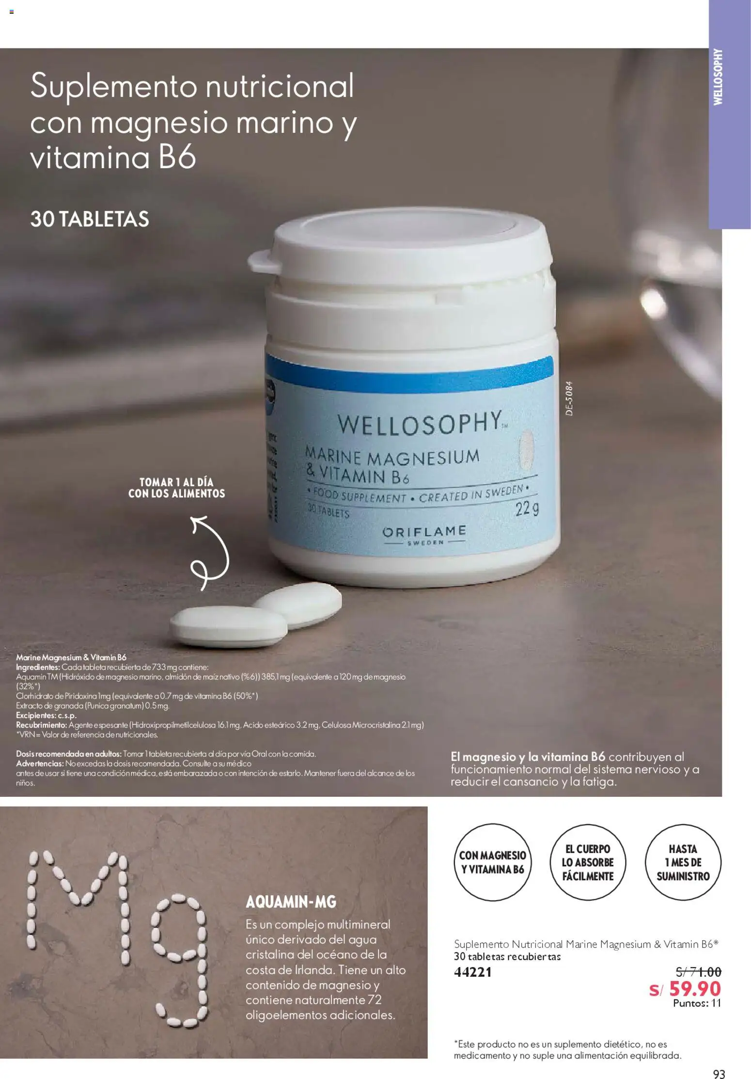 Catálogo Oriflame válido desde 28/03/2026 | Página: 93 | Productos: Maíz, Tableta, Agua, Espesante