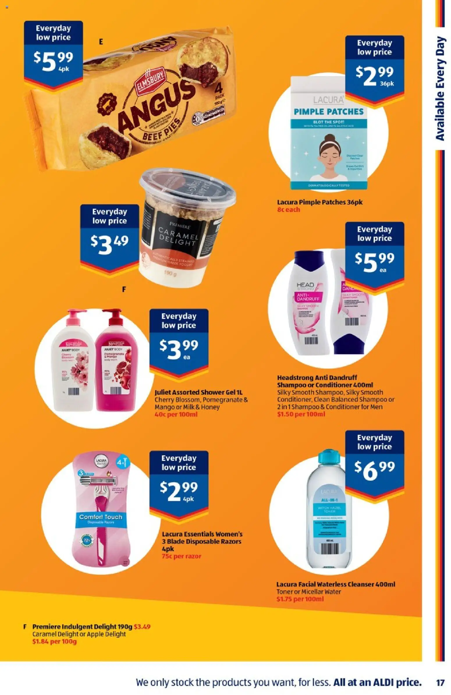 Aldi catalogue - valid from 05/08/2026 | Page: 17 | Products: Shower, Pomegranate, Razor, Water