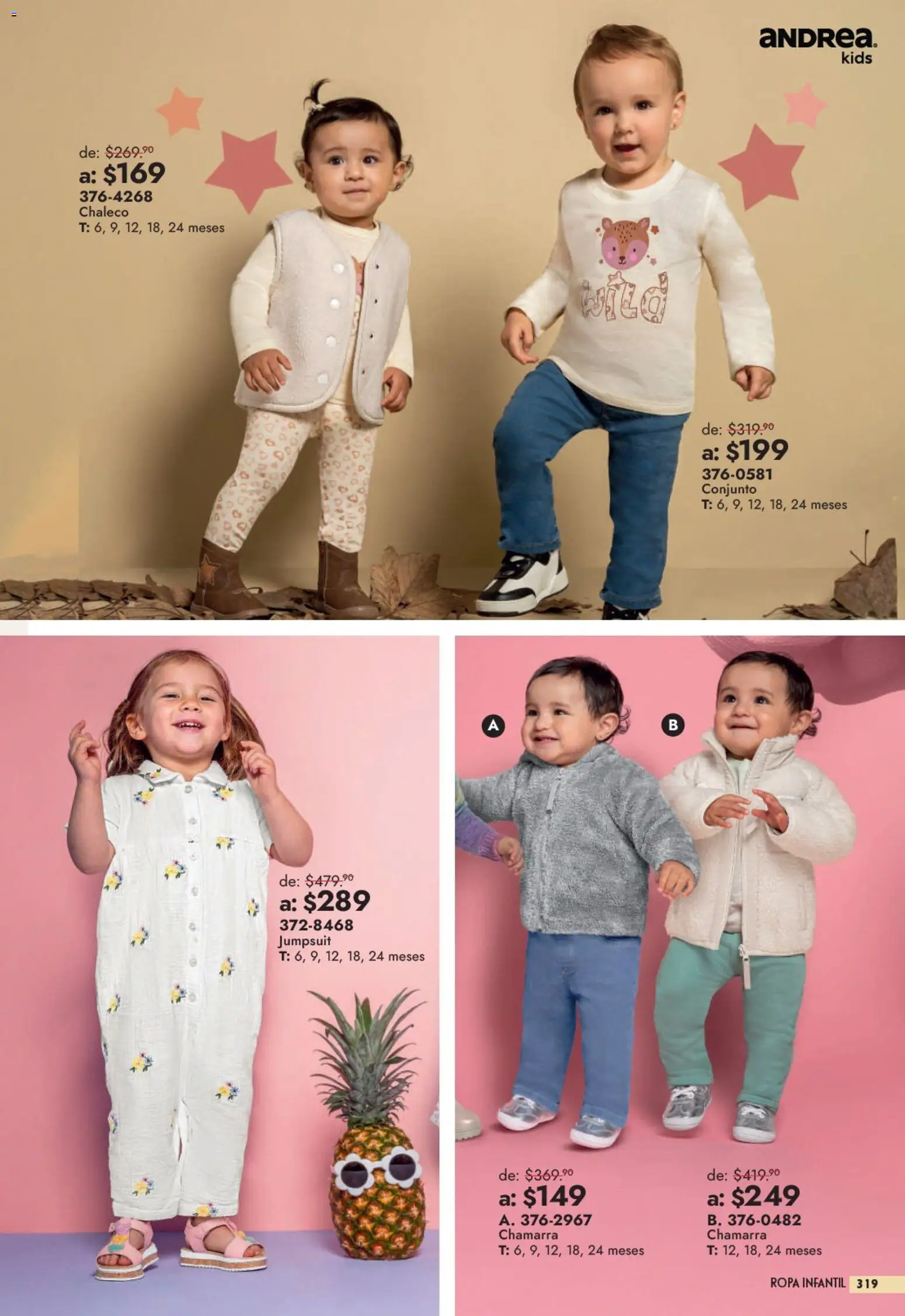 Nuevas ofertas de Andrea válidas en toda la República Mexicana desde el 13/09/2026. ¡Encuentra las mejores ofertas en Andrea catálogo Outlet! | Página: 319 | Productos: Chaleco, Chamarra, Ropa, Conjunto