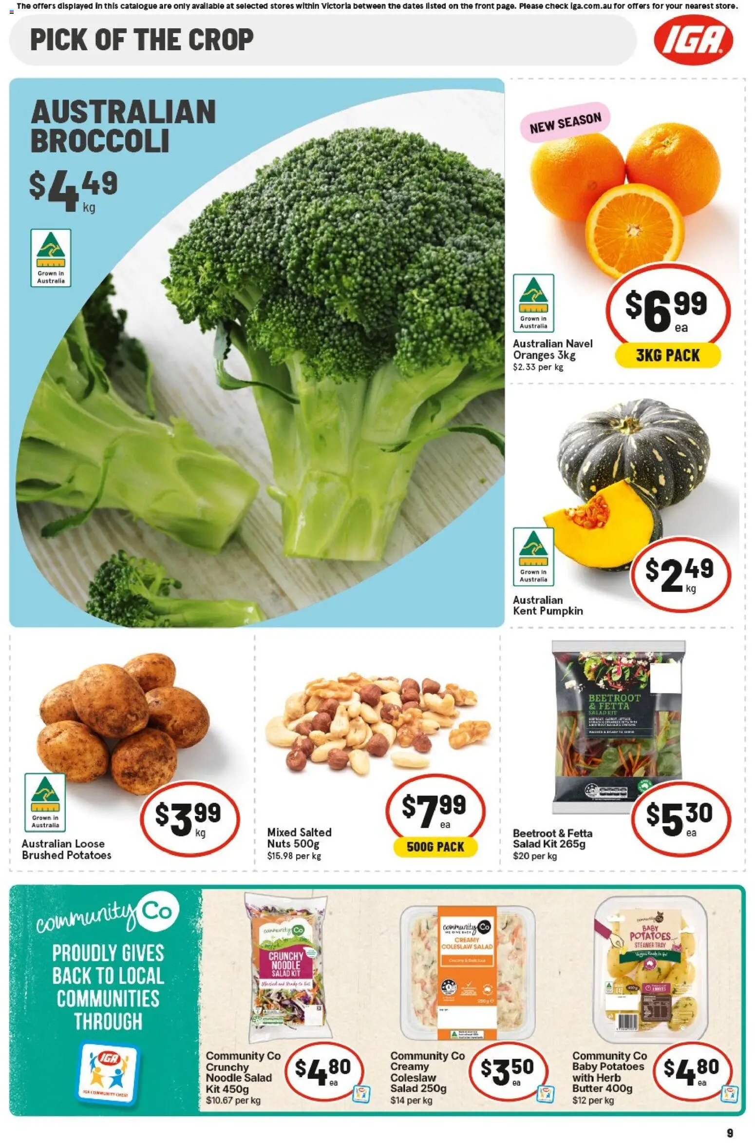 IGA catalogue - valid from 20.05.2026 | Page: 12 | Products: Oranges, Salad, Potatoes, Beetroot