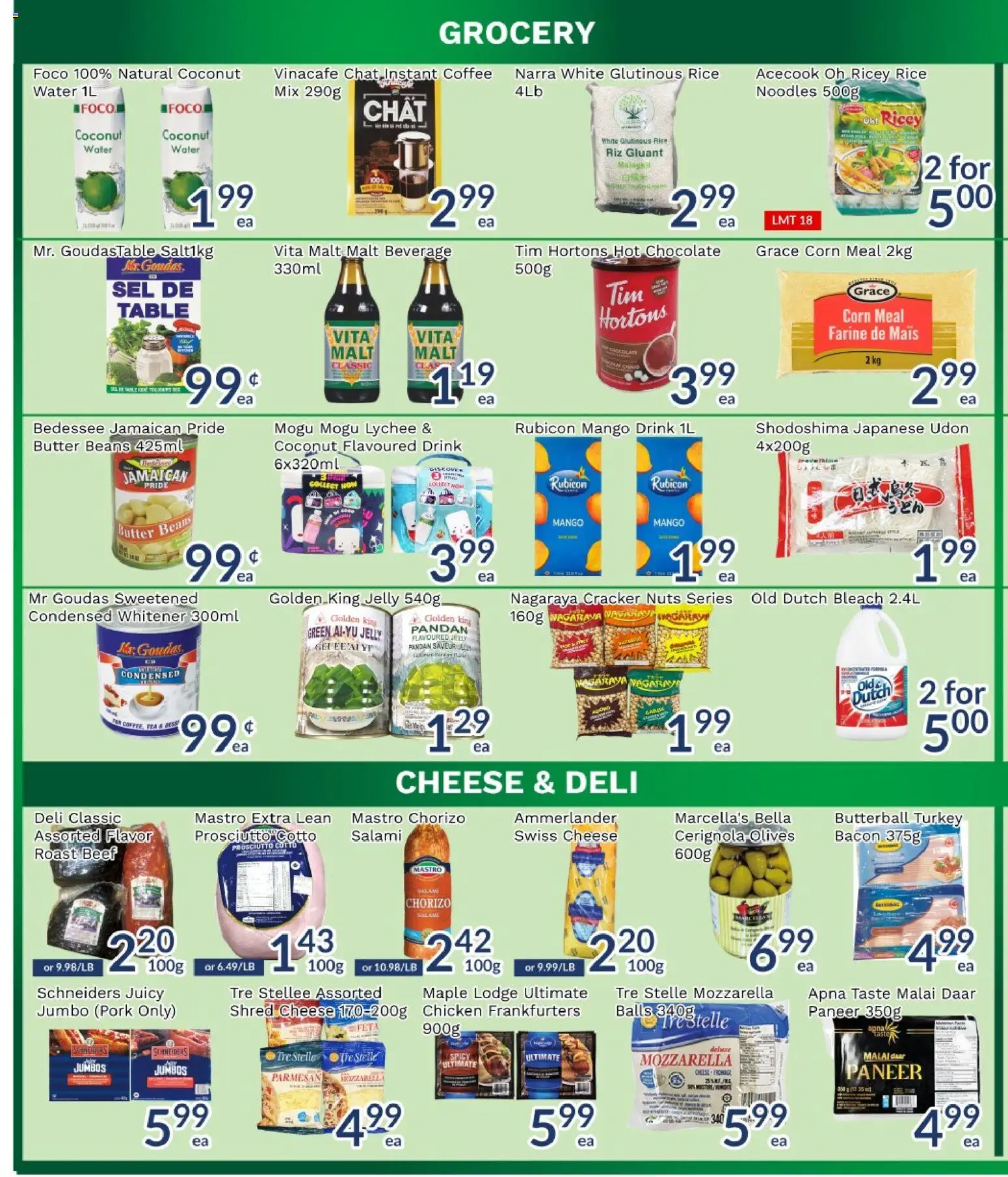 Oceans flyer valid from Jul 24, 2026 | Page: 3 | Products: Noodles, Beef, Coffee, Pork