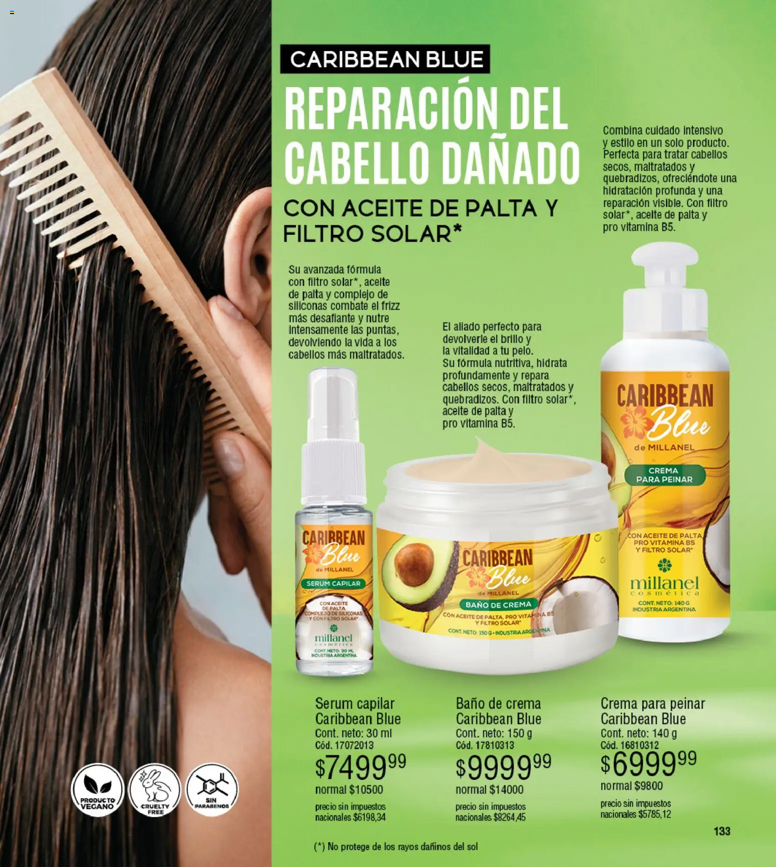 Millanel - Catálogo │ válido desde el 30/03/2026 | Página: 133 | Productos: Baño, Serum, Baño de crema, Crema