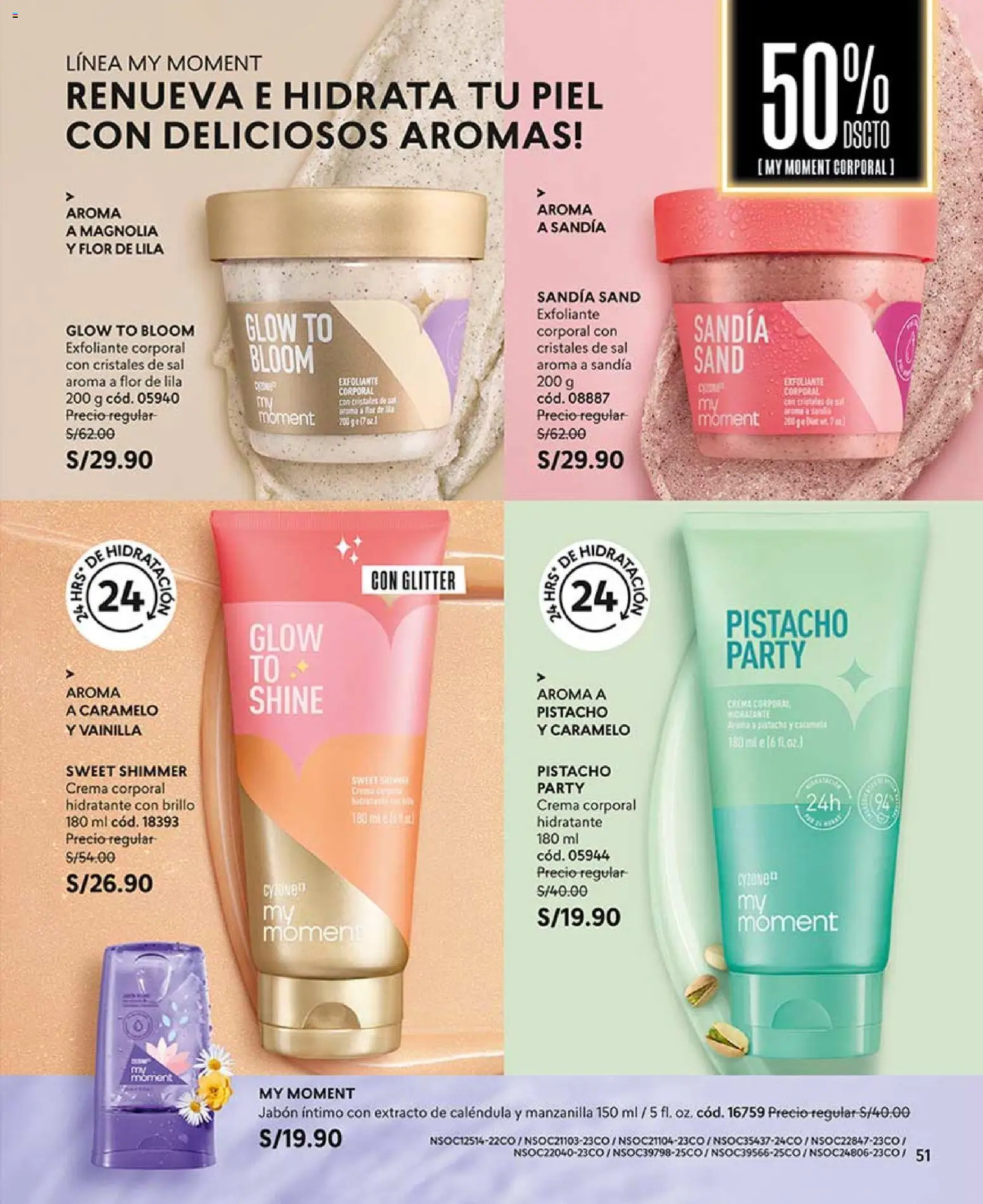 Catálogo CyZone válido desde 04.04.2026 | Página: 51 | Productos: Exfoliante, Jabón, Crema