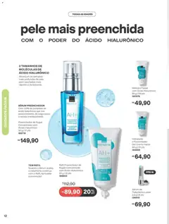 Avon folheto - Campanha 12 - Pré-Visualização do folheto da loja Avon, válido de 19/07/2026 | Página: 12 | Produtos: Máscara facial, Sérum, Creme
