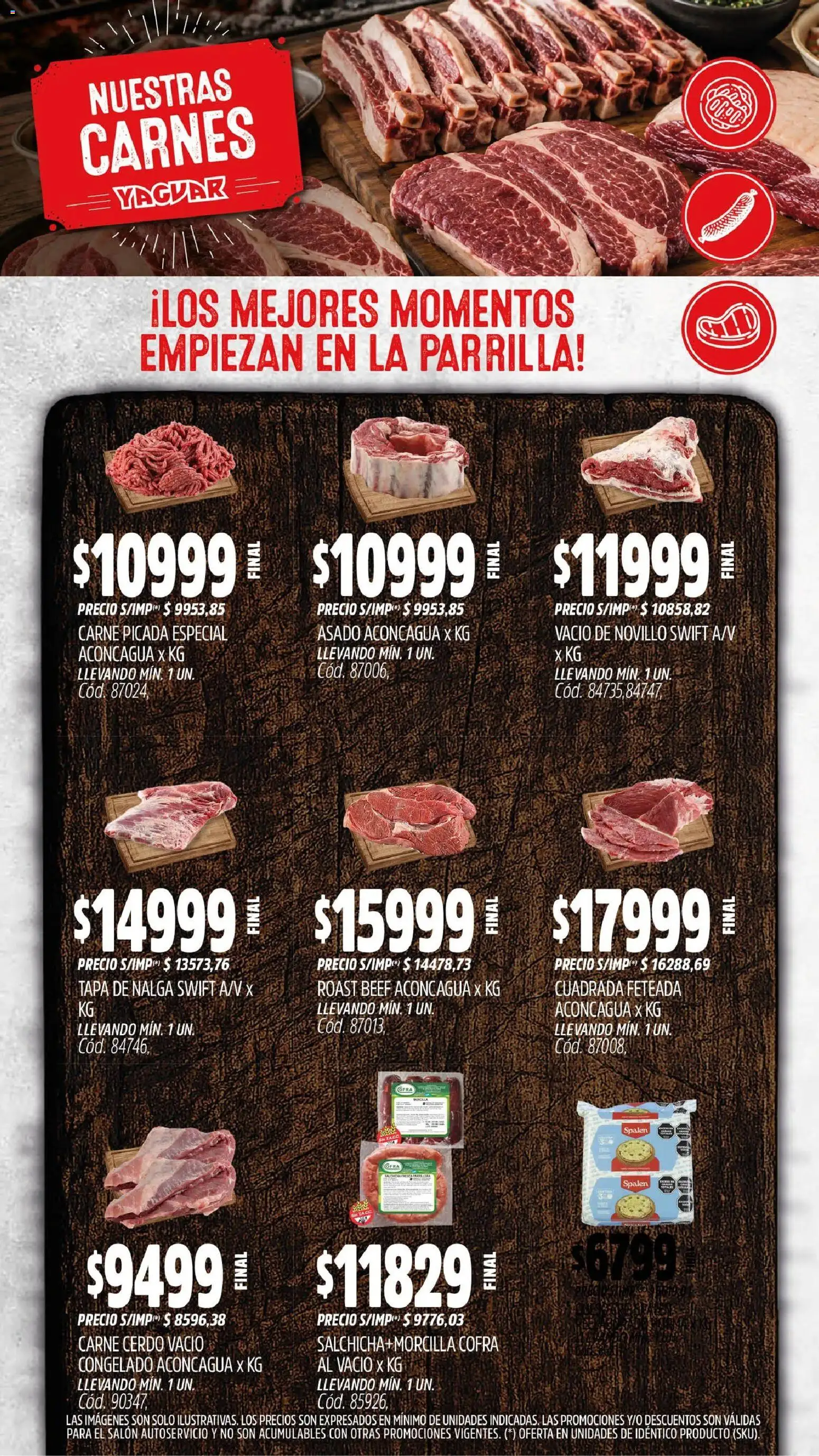Yaguar - Oferta Semanal Misiones │ válido desde el 31/08/2026 | Página: 7 | Productos: Parrilla, Carne, Cerdo, Carne picada
