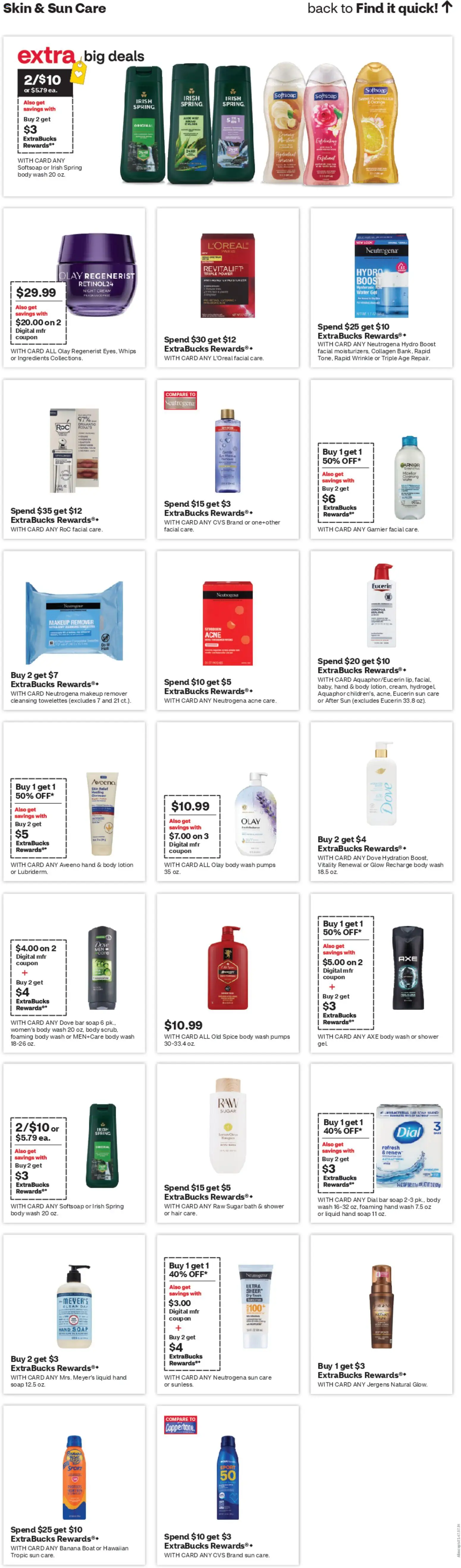 CVS Pharmacy Weekly Ad - valid from 19.04.2026 | Page: 13 | Products: Makeup Remover, Night Cream, Cream, Bar Soap