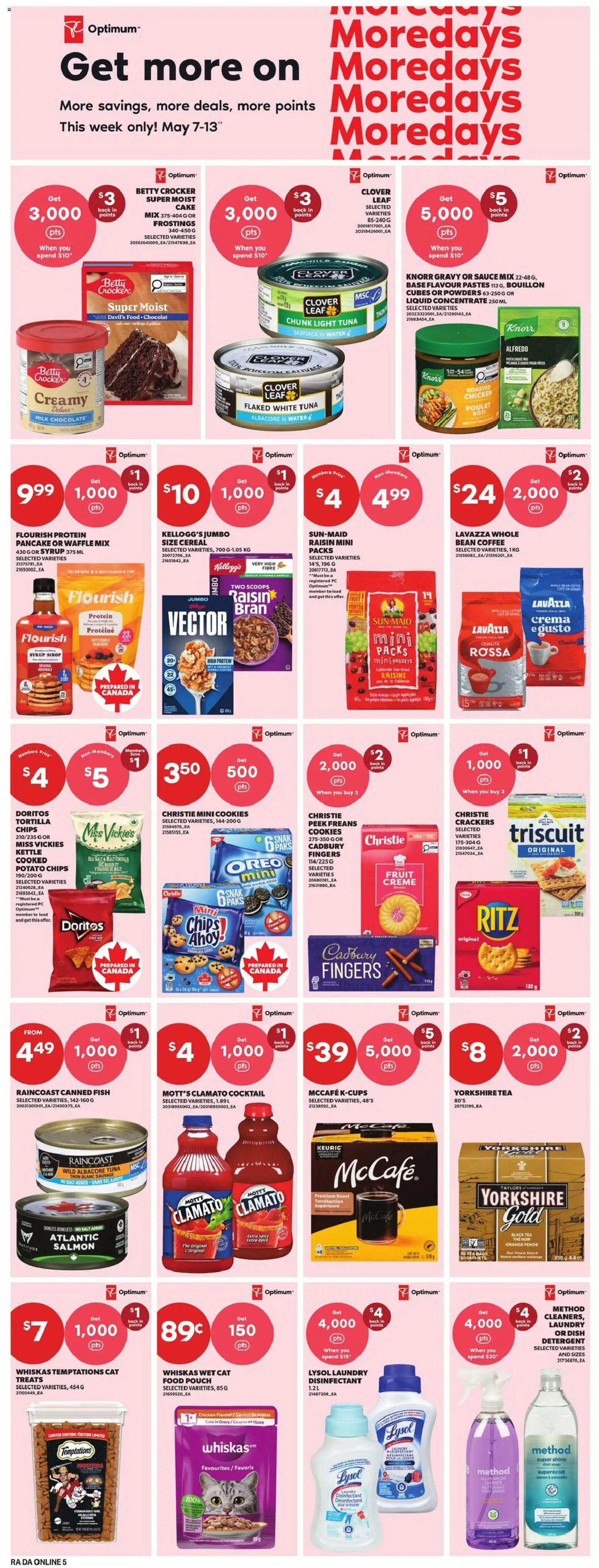Atlantic Superstore flyer valid from 07.05.2026 | Page: 14 | Products: Tea, Chips, Cookies, PC