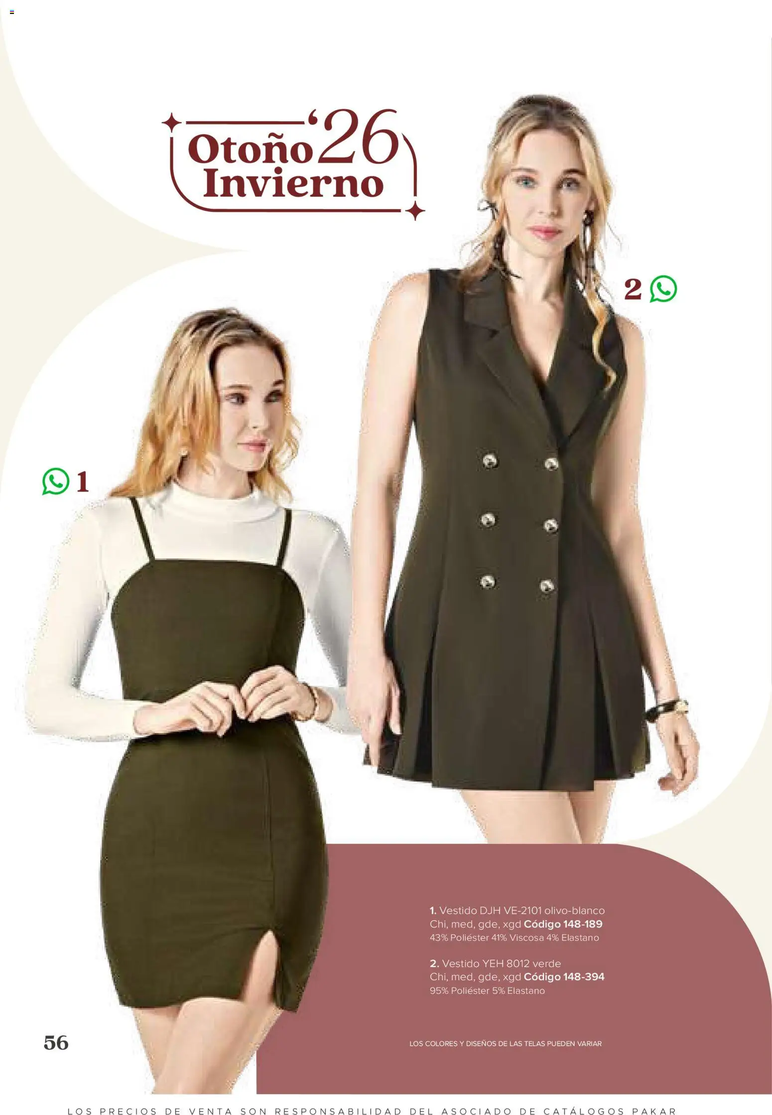 Nuevas ofertas de SC Pakar válidas en toda la República Mexicana desde el 31/07/2026. ¡Encuentra las mejores ofertas en SC Pakar catálogo Ropa! | Página: 56 | Productos: Vestido
