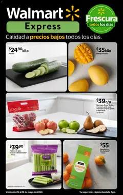 Vista previa de Walmart Express folleto Calidad a precios bajos, nuevo folleto de la tienda, válido en México a partir del 12.05.2026