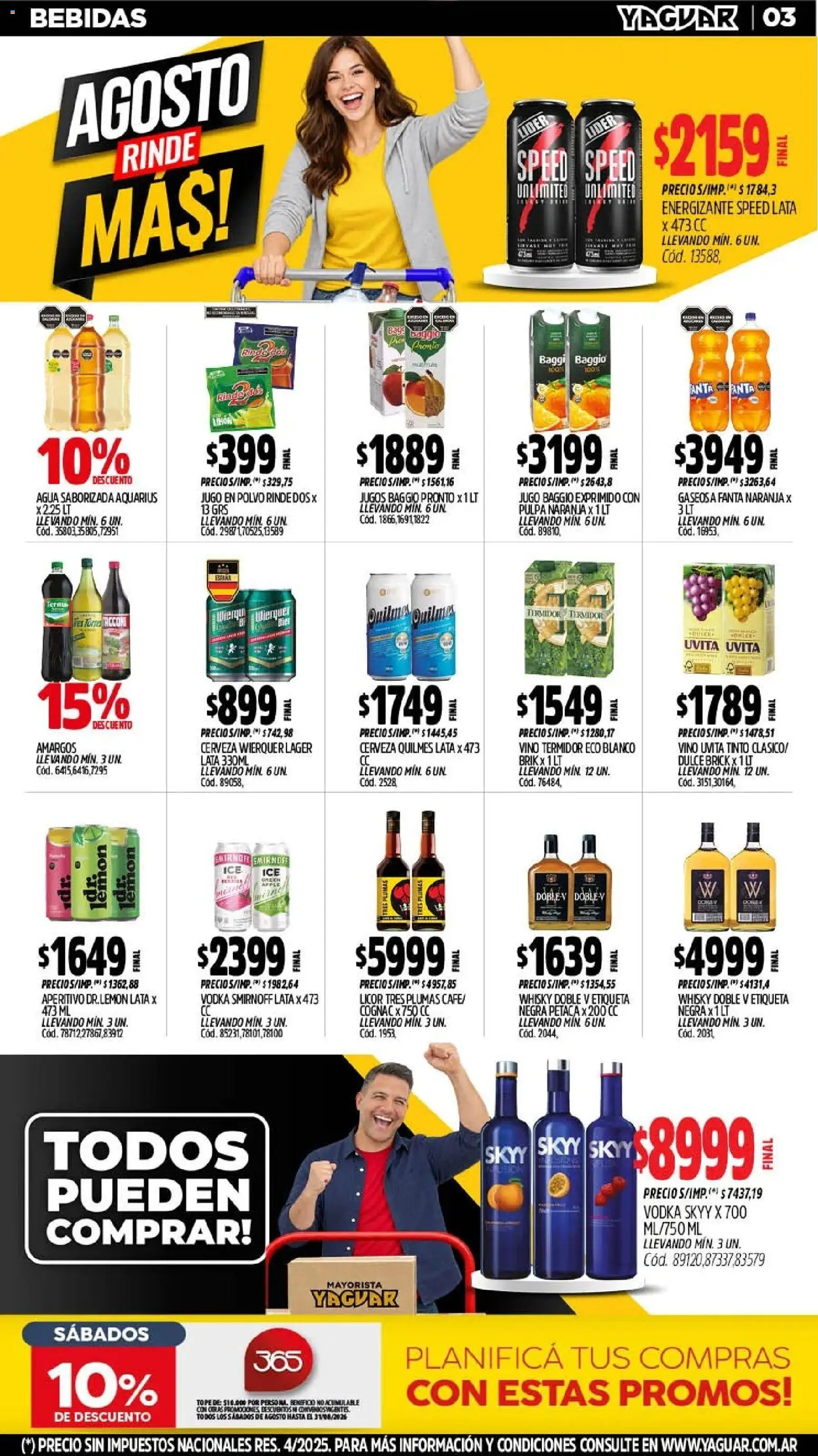 Yaguar - Oferta Semanal Salta │ válido desde el 17/07/2026 | Página: 5 | Productos: Vodka, Whisky, Dulce, Jugo
