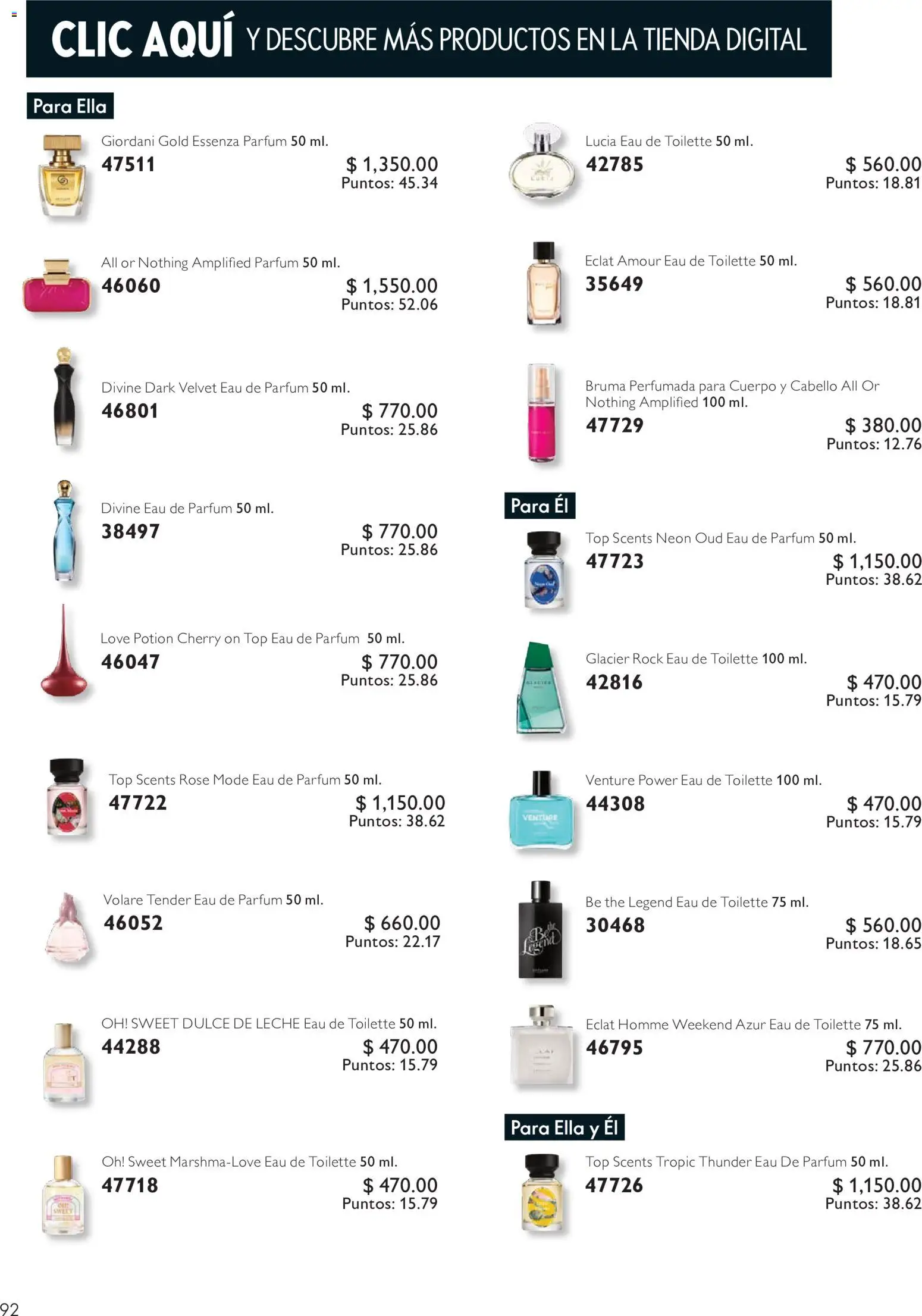Nuevas ofertas de Oriflame válidas en toda la República Mexicana desde el 03/10/2026. ¡Encuentra las mejores ofertas en Oriflame campaña 14 2026! | Página: 92