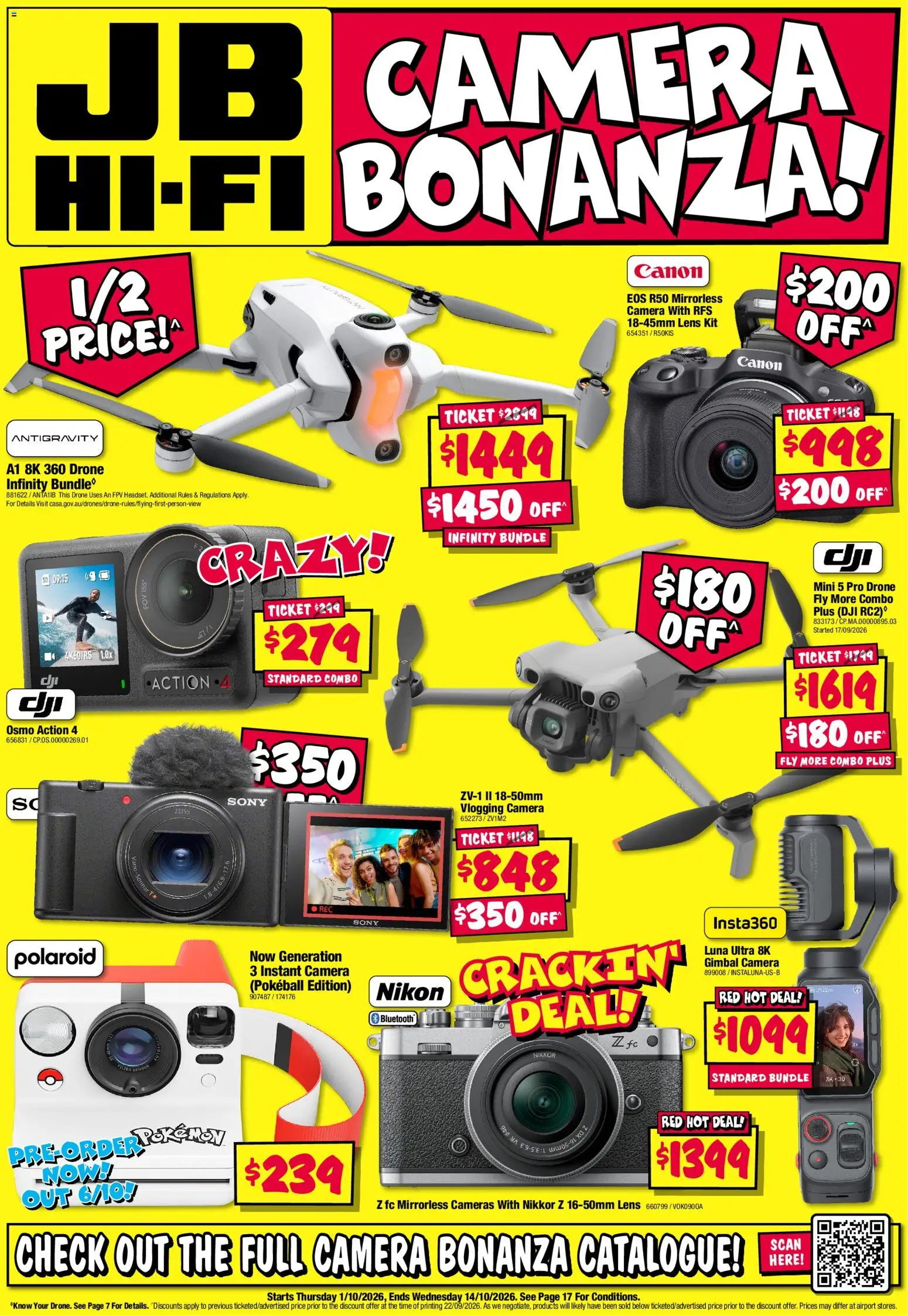 JB Hi-Fi catalogue - valid from 01/10/2026 | Page: 1 | Products: Camera