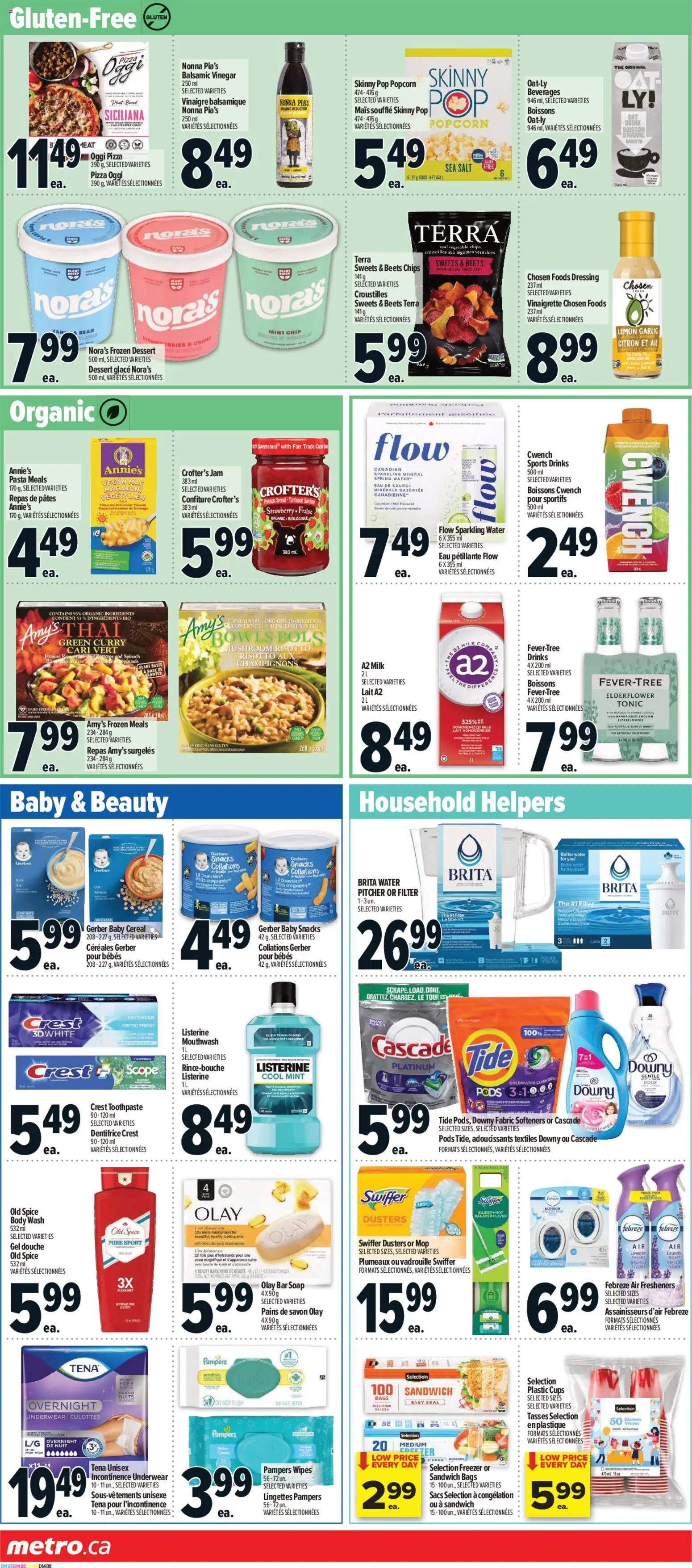 Metro flyer valid from Jul 9, 2026 | Page: 11 | Products: Rice, Pasta, Toothpaste, Oil