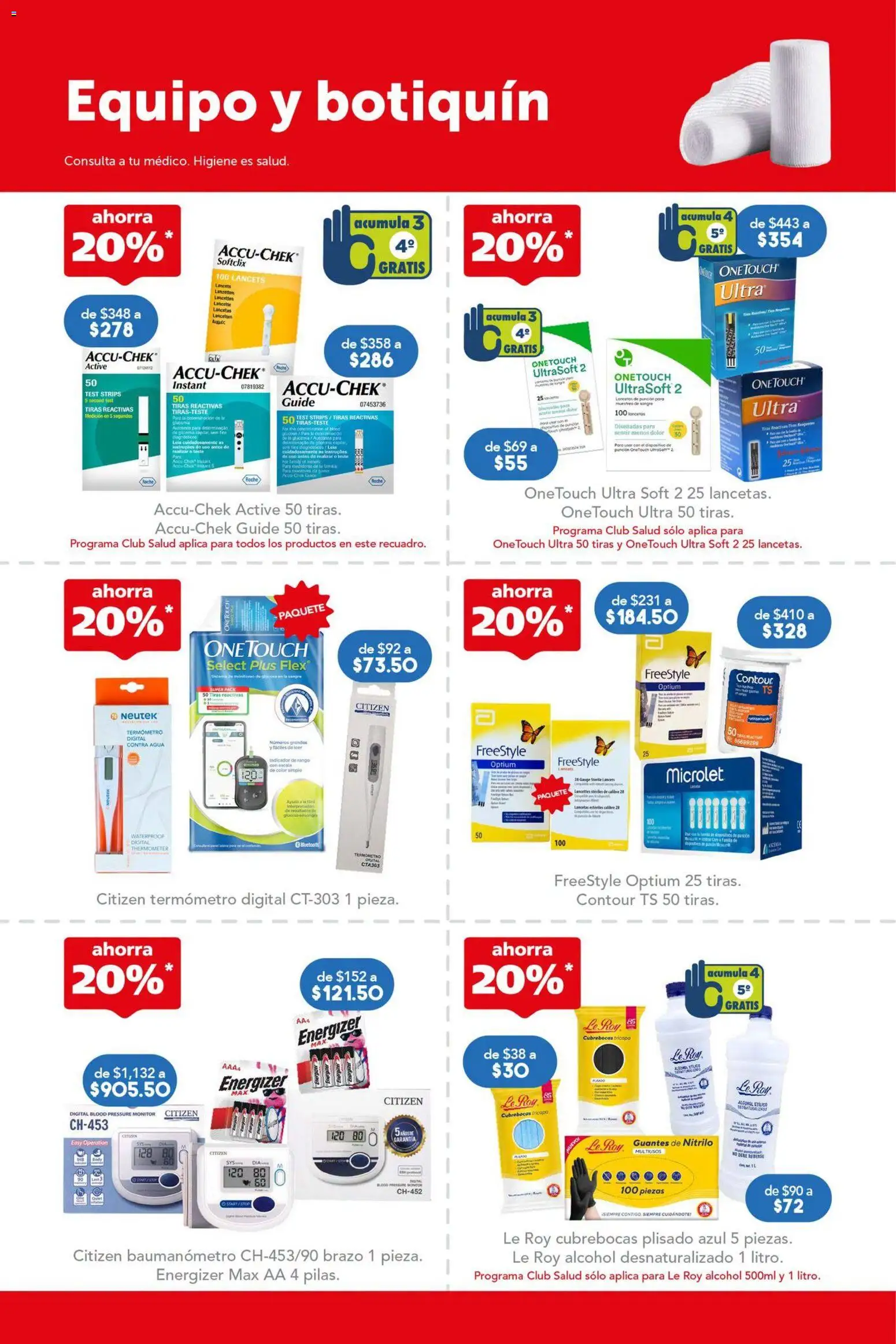 Nuevas ofertas de Farmacia San Pablo válidas en toda la República Mexicana desde el 09/08/2026. ¡Encuentra las mejores ofertas en Farmacia San Pablo catálogo! | Página: 6 | Productos: Termómetro, Agua, Monitor, Cubrebocas