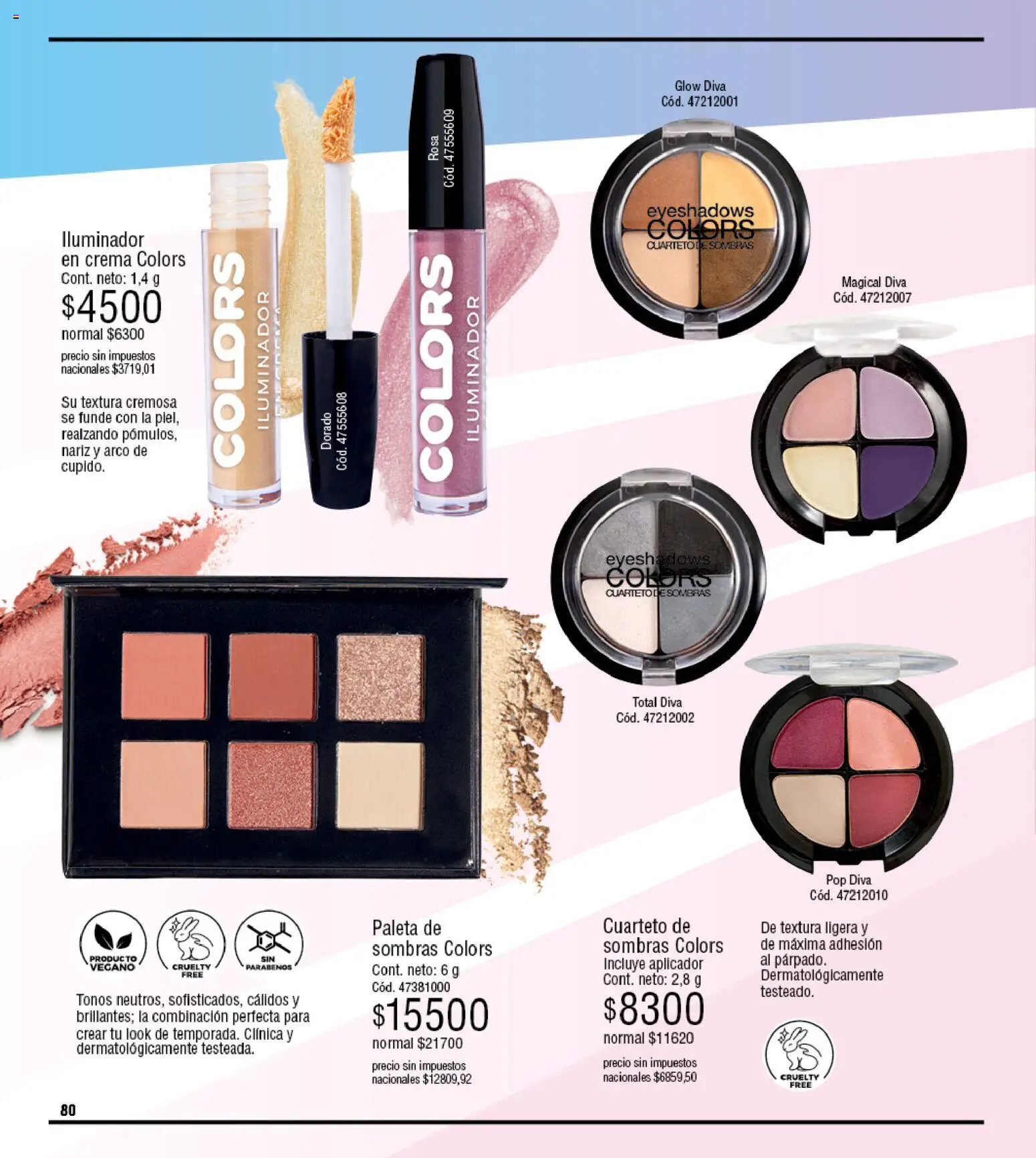 Millanel - Catálogo │ válido desde el 20/07/2026 | Página: 80 | Productos: Iluminador, Paleta, Crema