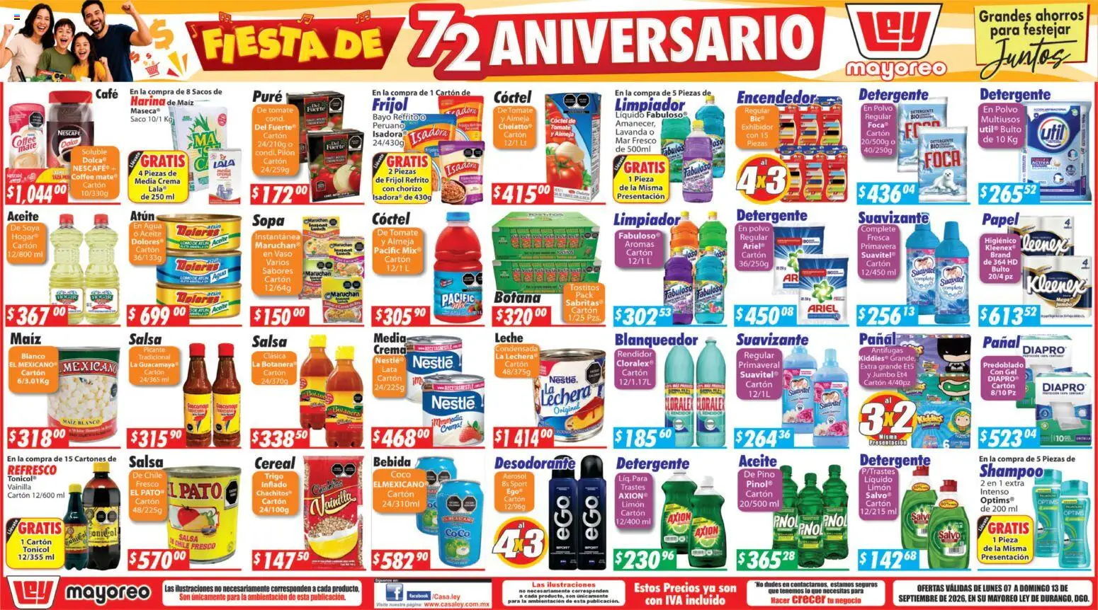 Nuevas ofertas de Casa Ley válidas en toda la República Mexicana desde el 07/09/2026. ¡Encuentra las mejores ofertas en Casa Ley folleto! | Página: 3