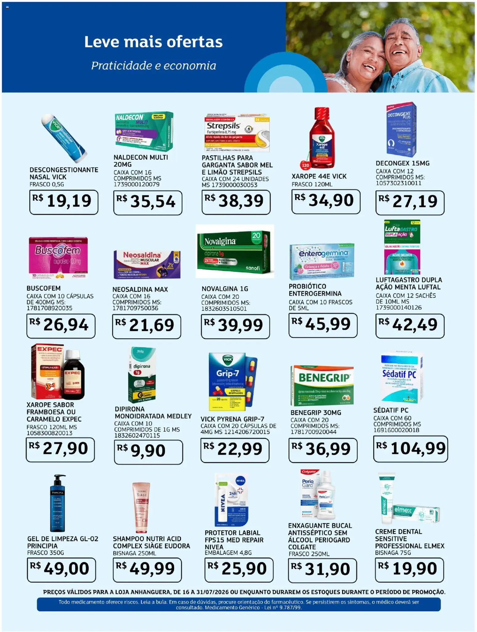 Assaí Atacadista Folheto - válido de 16/07/2026 | Página: 4 | Produtos: Shampoo, Gel de limpeza, Protetor labial, PC