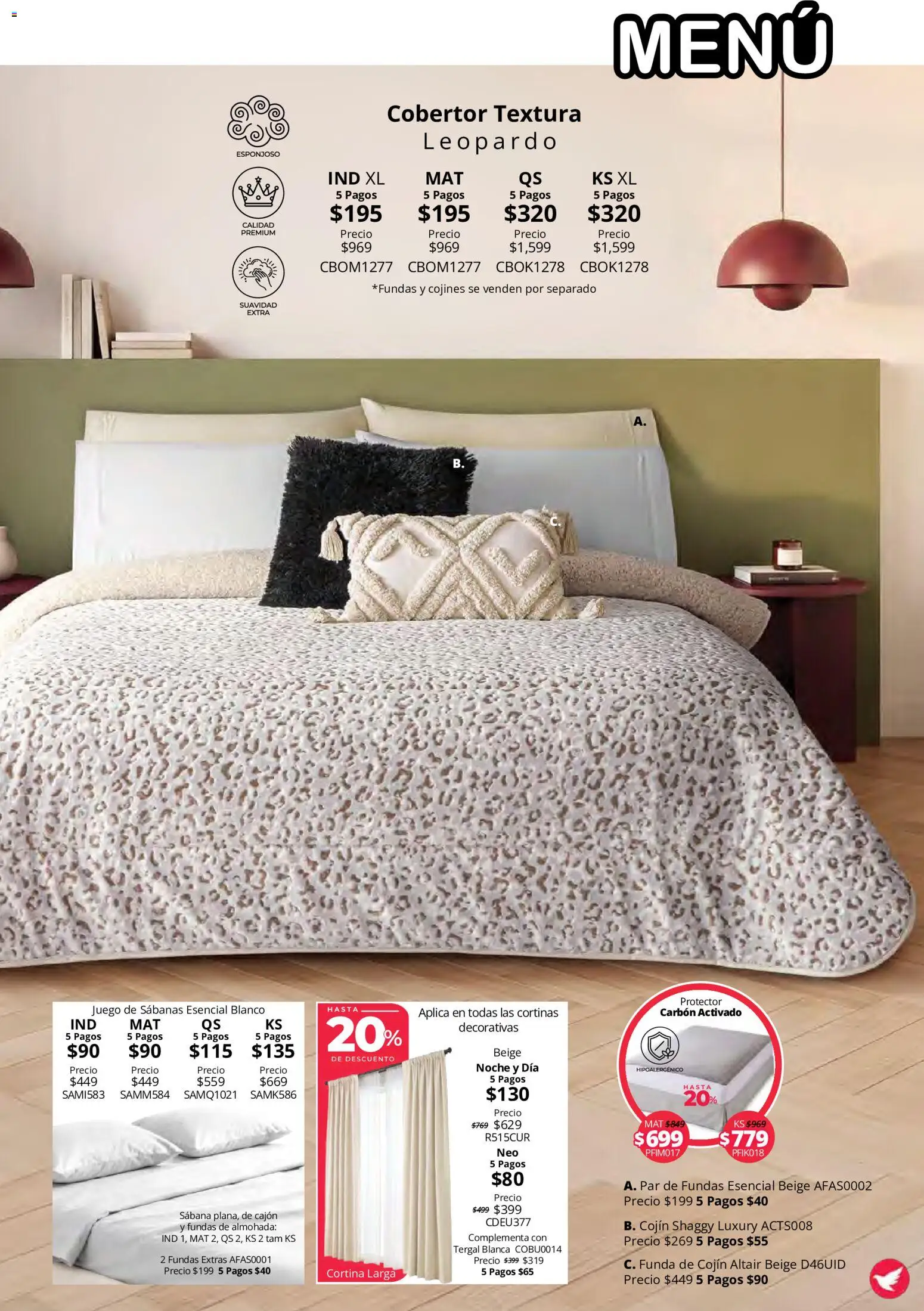 Nuevas ofertas de Colchas Concord válidas en toda la República Mexicana desde el 15/10/2026. ¡Encuentra las mejores ofertas en Colchas Concord catálogo Colección Cobertor Calor de Hogar! | Página: 59