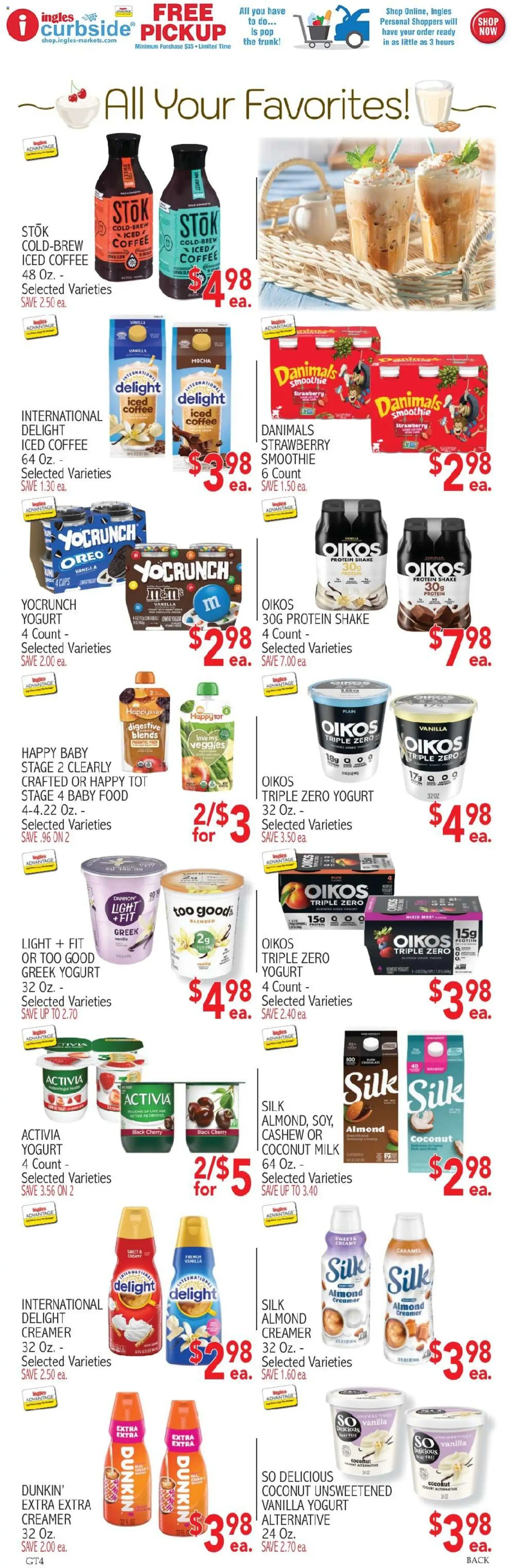 Ingles Weekly Ad - valid from 09/09/2026 | Page: 8 | Products: Chocolate, Oreo, Iced coffee, Vanilla