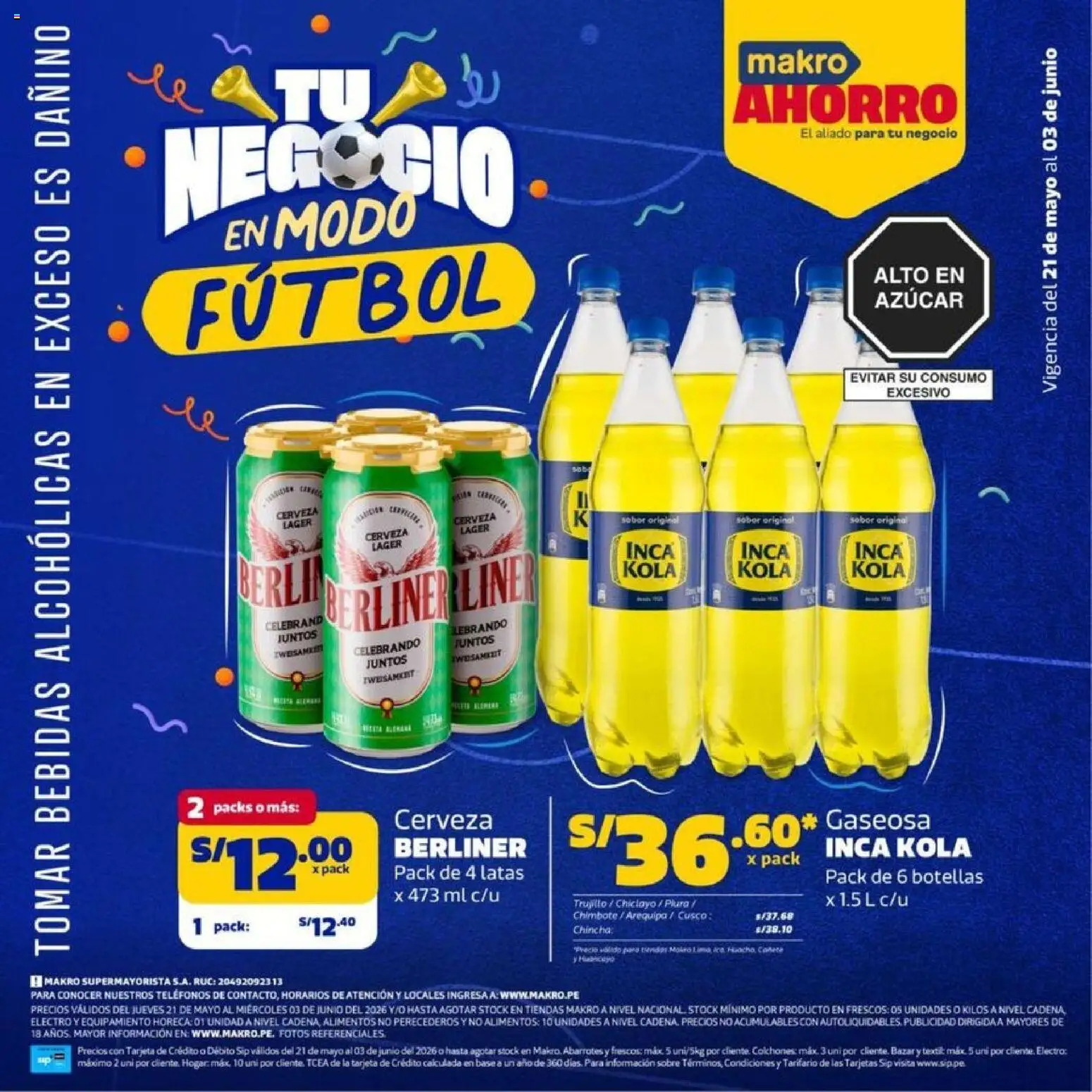 Catálogo Makro válido desde 21.05.2026 | Página: 1 | Productos: Cerveza