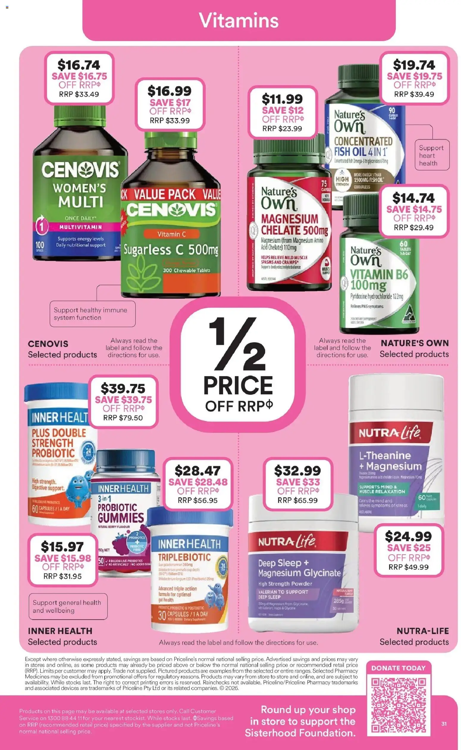 Priceline Pharmacy catalogue - valid from 05.03.2026 | Page: 31 | Products: Powder, Oil, Fish, Multivitamin