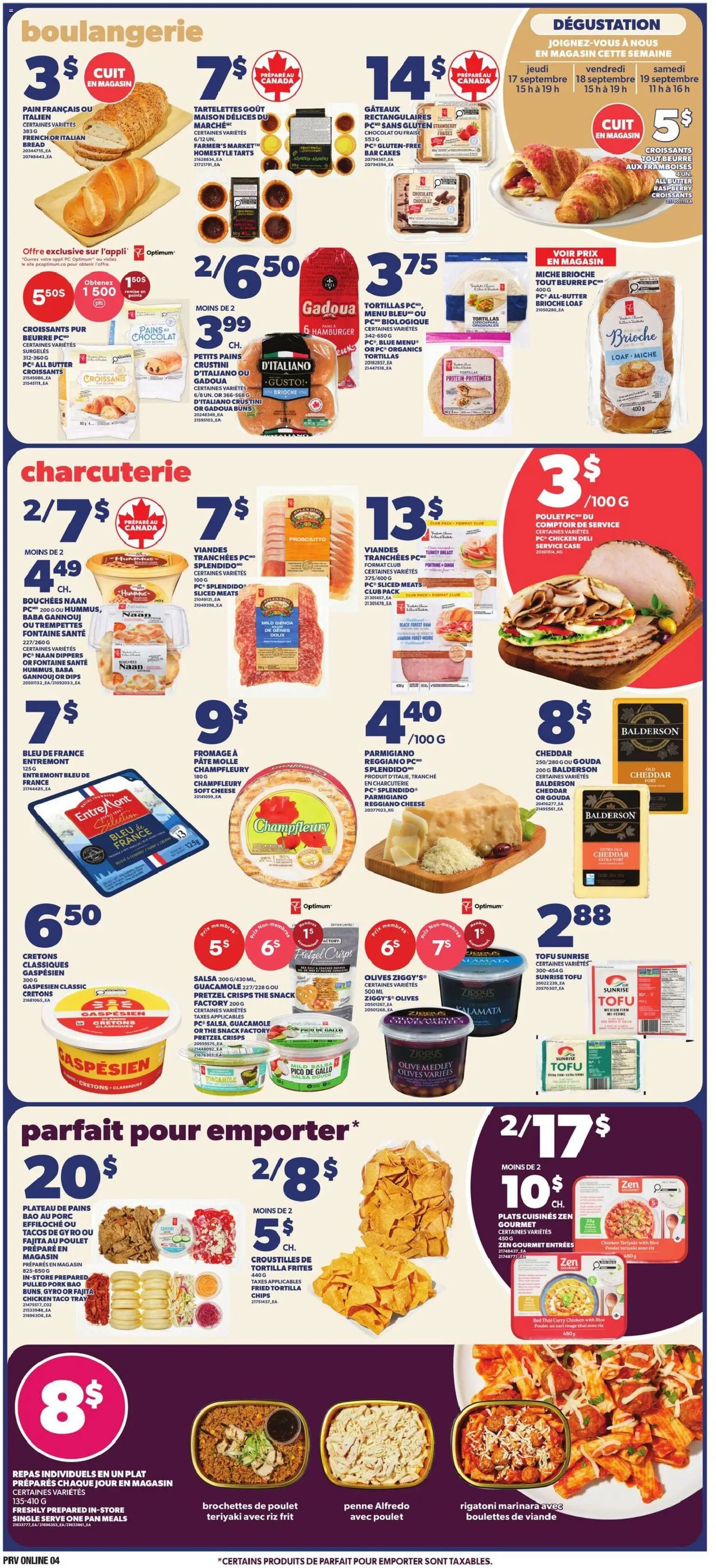Provigo flyer valid from Sep 17, 2026 | Page: 5 | Products: Turkey, Tortillas, Guacamole, Chicken