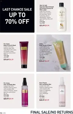 Preview of Avon Brochure Campaign from shop Avon valid from 07.05.2026 | Page: 118 | Products: Body lotion, Milk, Oil