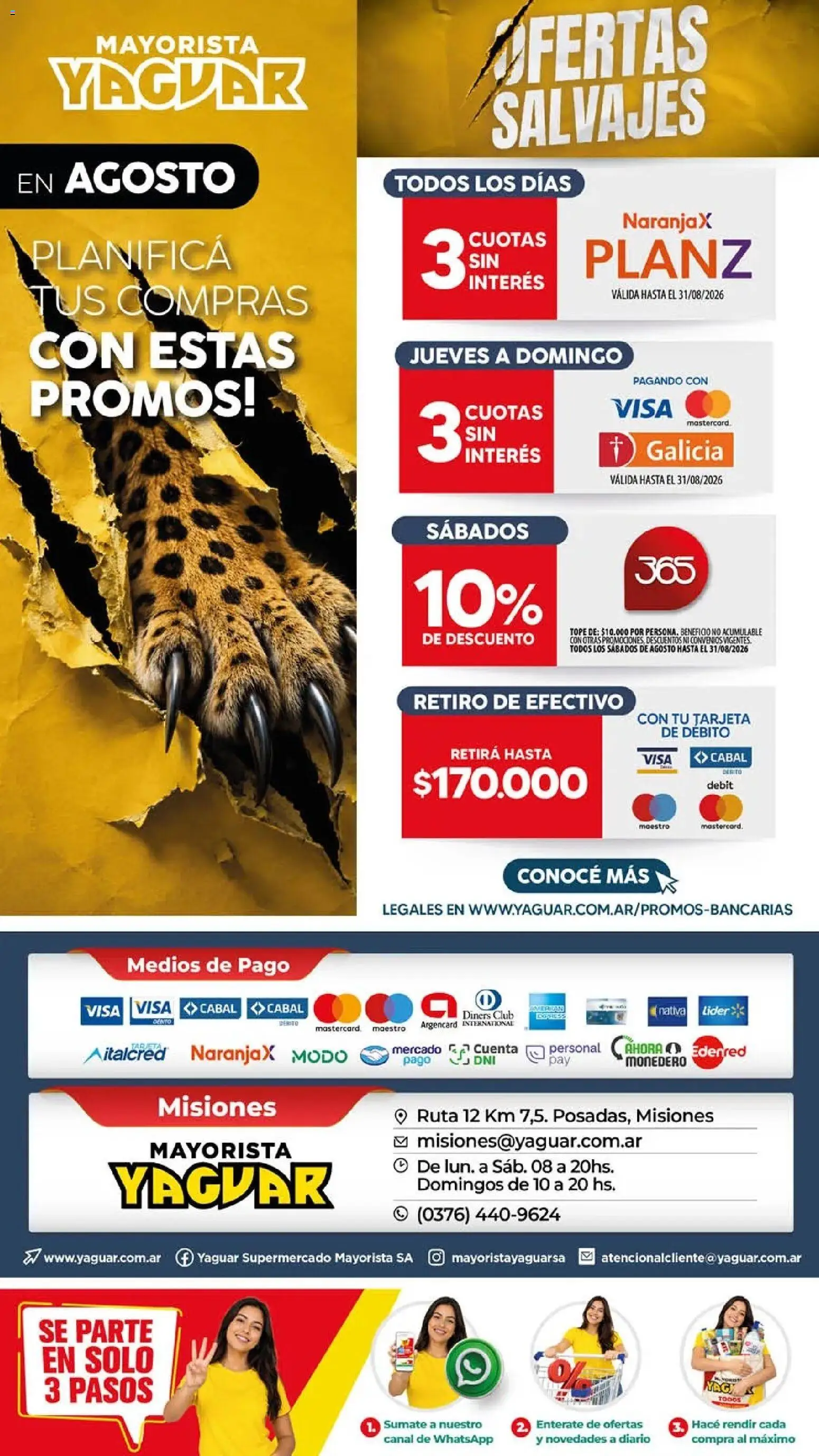 Yaguar - Oferta Semanal Misiones │ válido desde el 03/08/2026 | Página: 21 | Productos: Monedero
