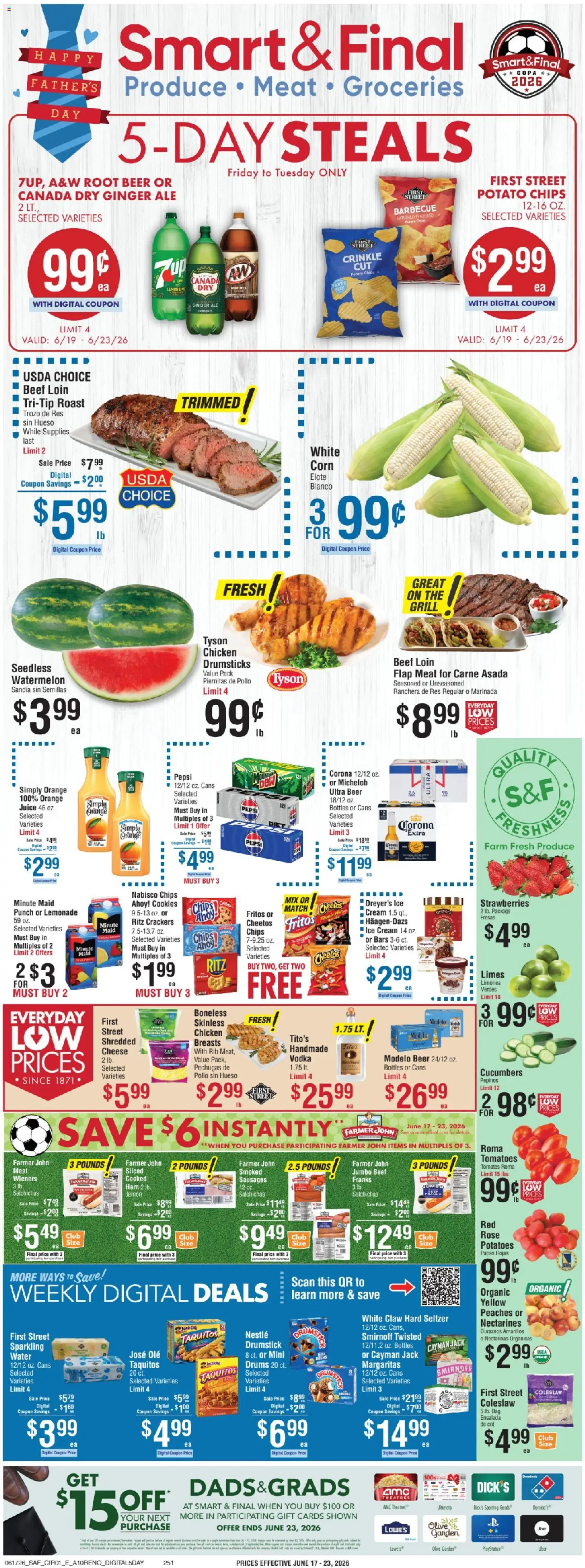 Smart & Final Weekly Ad - valid from 19.06.2026 | Page: 1