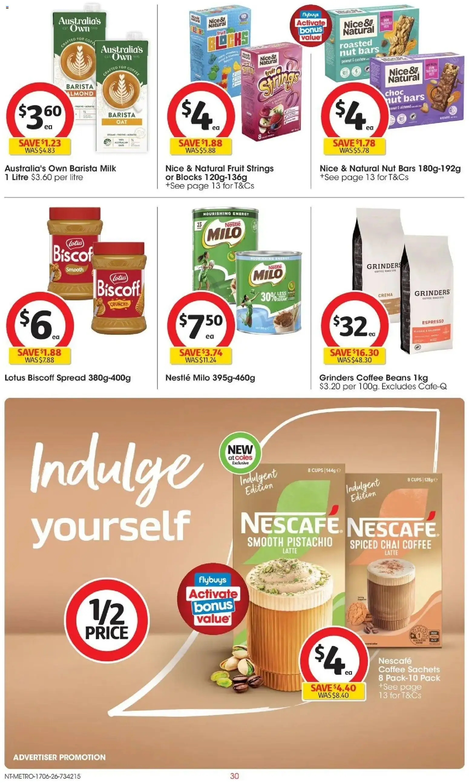 Coles catalogue - valid from 16.06.2026 | Page: 30 | Products: Cups, Milk, Coffee, Nescafe