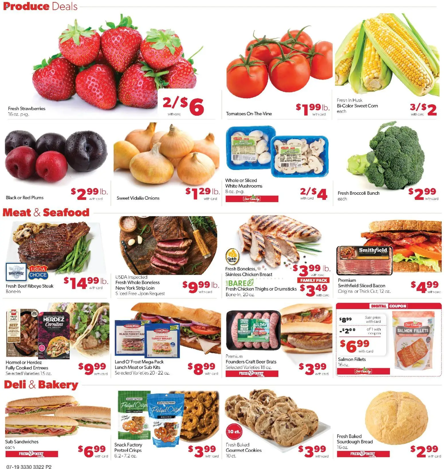 Family Fare Weekly Ad - MN - valid from 07/19/2026 | Page: 2 | Products: Corn, Tomatoes, Strawberries, Cookies