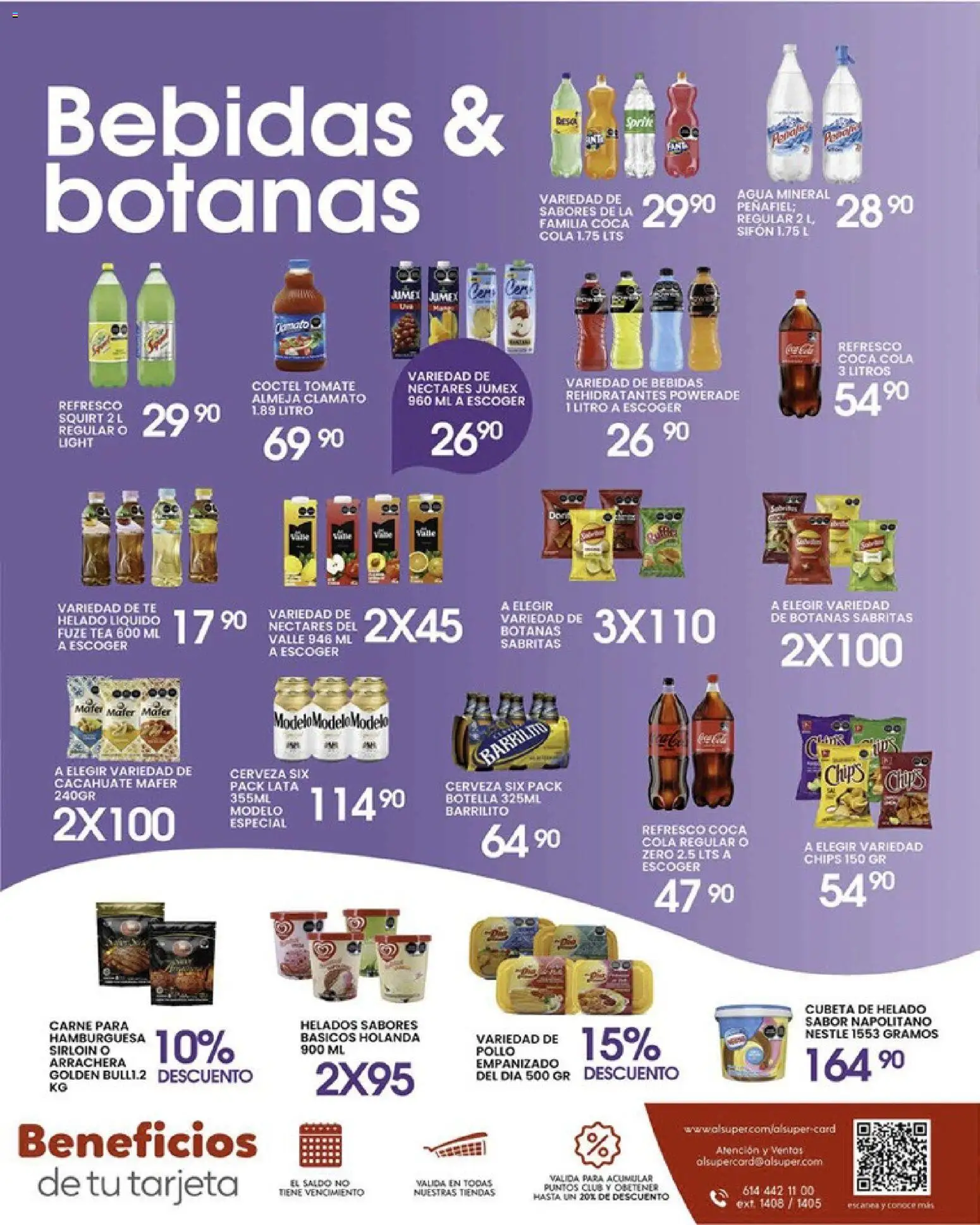 Nuevas ofertas de Alsuper válidas en toda la República Mexicana desde el 15.05.2026. ¡Encuentra las mejores ofertas en Alsuper folleto Calera! | Página: 7 | Productos: Refresco, Agua, Cerveza, Té