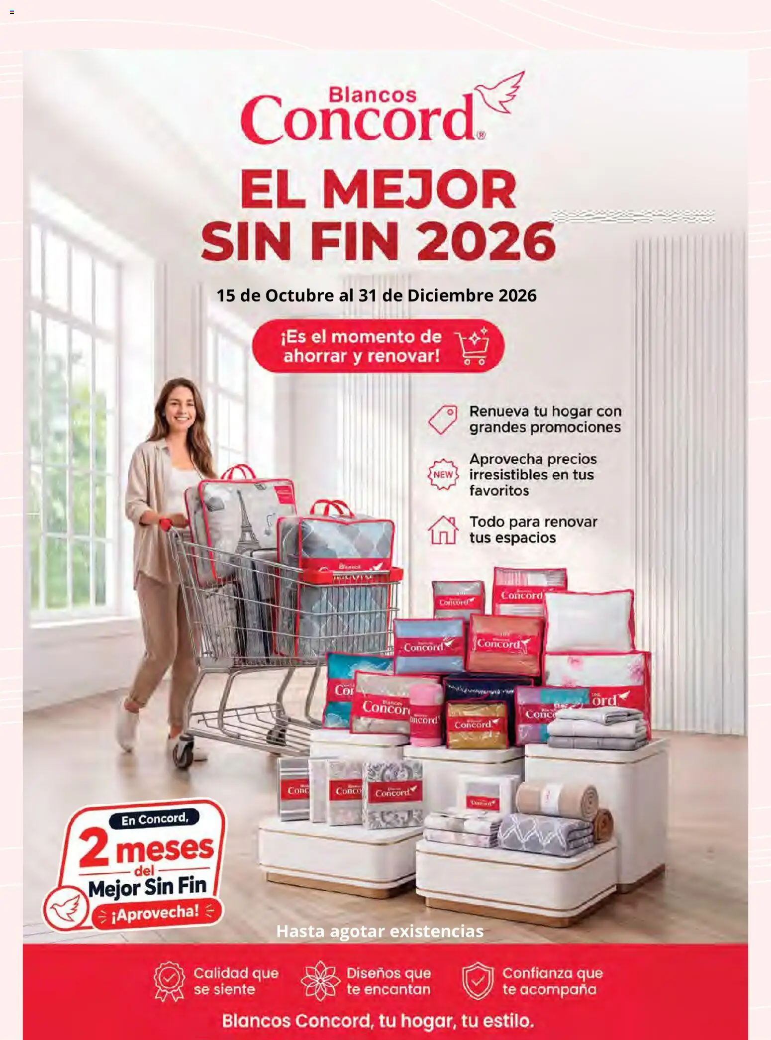 Nuevas ofertas de Colchas Concord válidas en toda la República Mexicana desde el 15/10/2026. ¡Encuentra las mejores ofertas en Colchas Concord catálogo! | Página: 184
