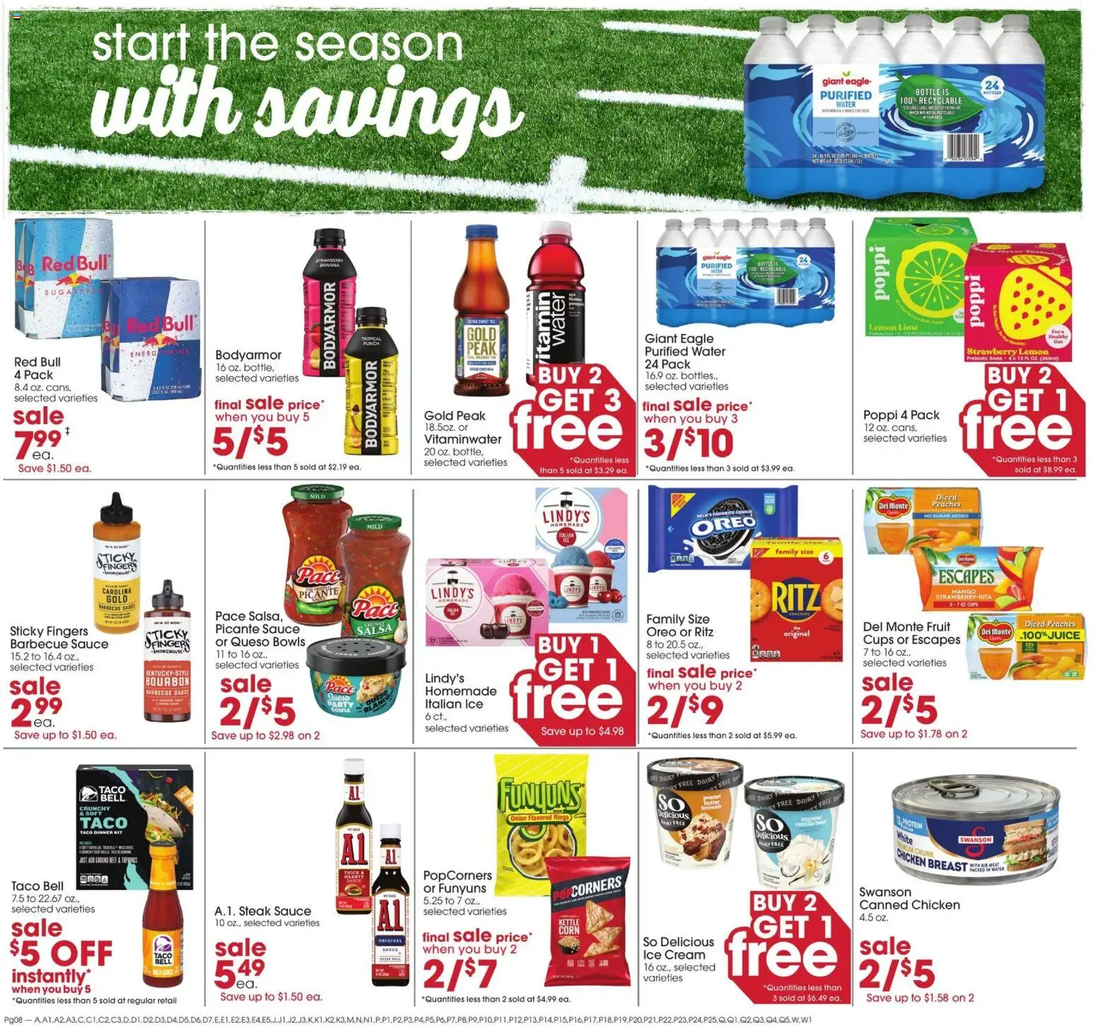 Giant Eagle Weekly Ad - valid from 08/13/2026 | Page: 6 | Products: Peaches, Barbecue sauce, Bourbon, Sauce