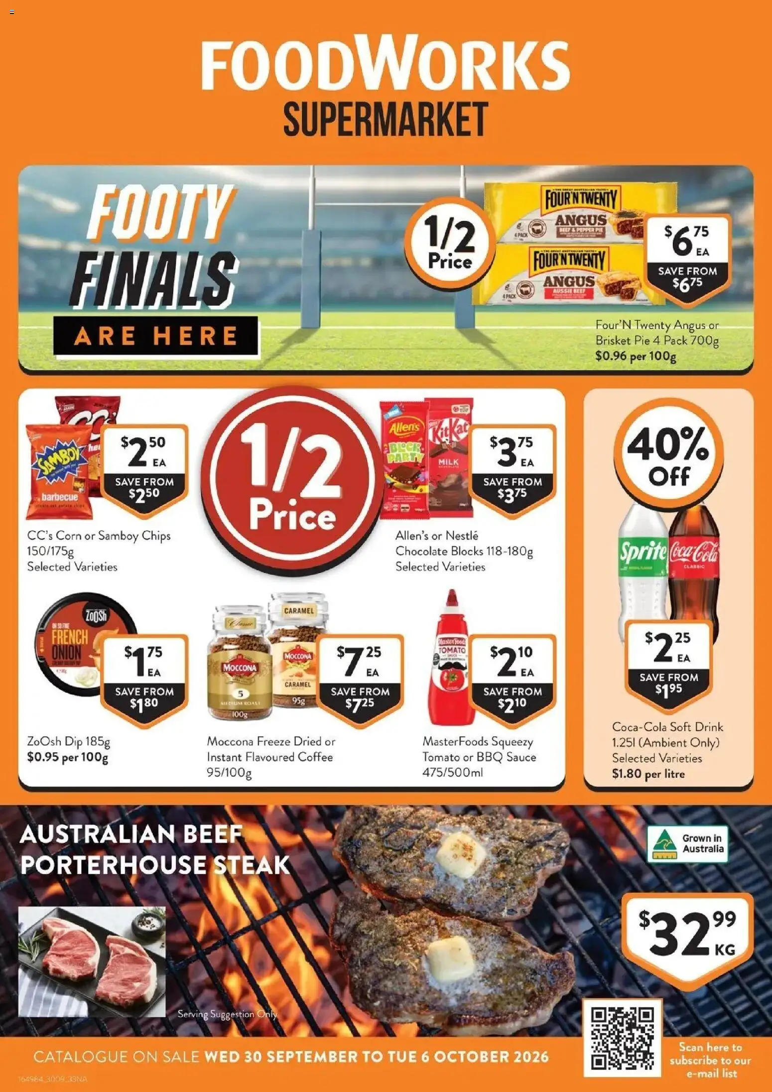 Foodworks catalogue Supermarket NSW - 30/09/2026 > weekly / monthly specials | Page: 1 | Products: Chocolate, Beef, Pepper, Roast