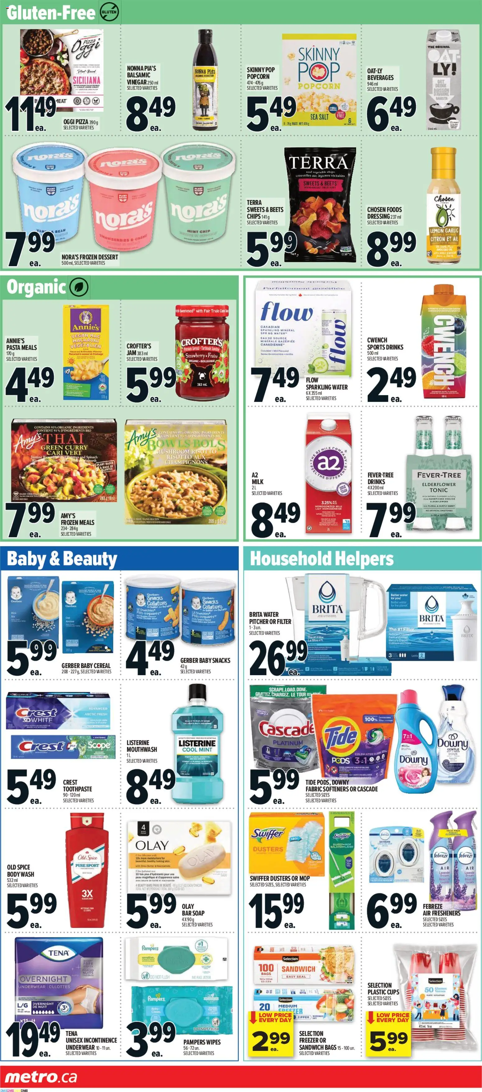 Metro flyer valid from Jul 9, 2026 | Page: 11 | Products: Rice, Pasta, Mouthwash, Pizza