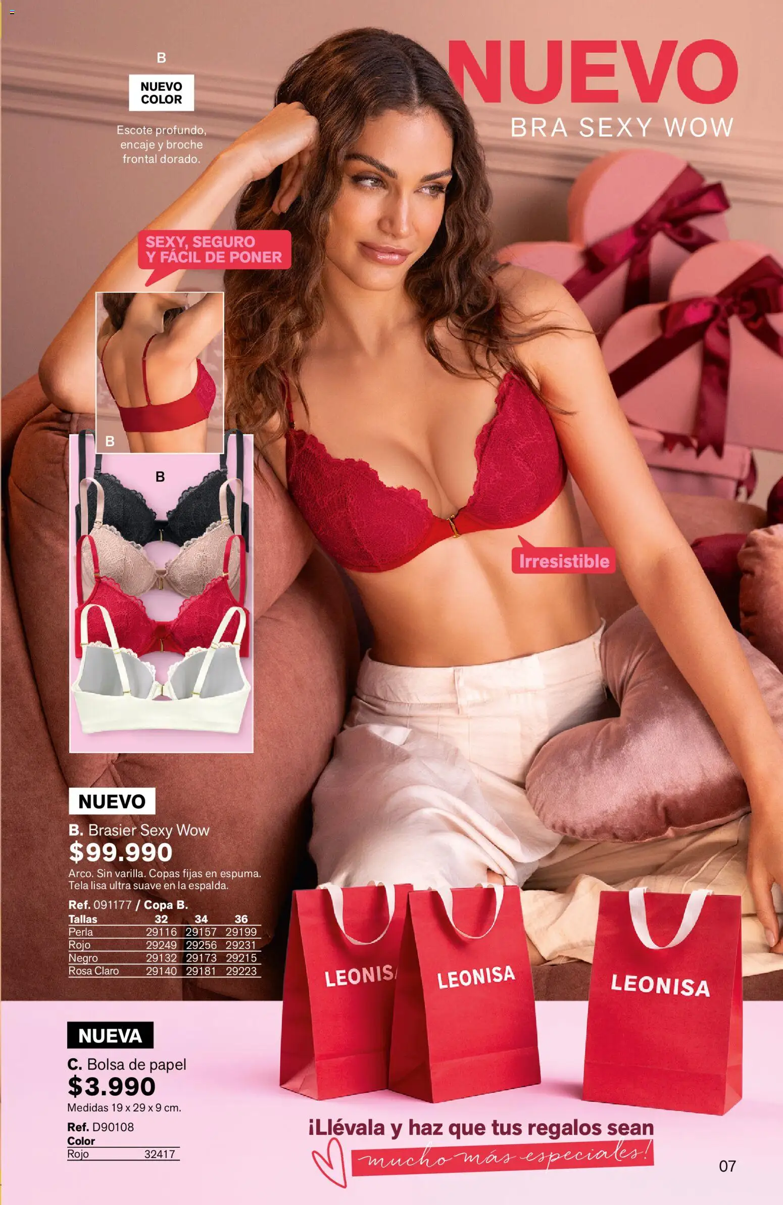 Leonisa revista - valida desde el 24/08/2026 | Página: 7 | Productos: Espuma, Bolsa, Brasier