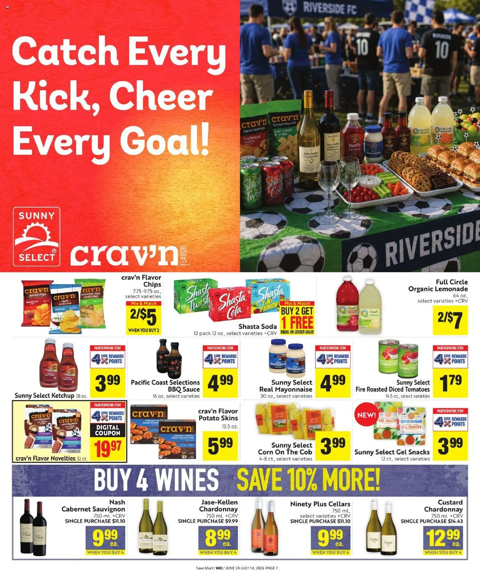 Save Mart Online Savings Guide - valid from 06/24/2026 | Page: 7 | Products: Sour cream, Chips, Mayonnaise, Onion