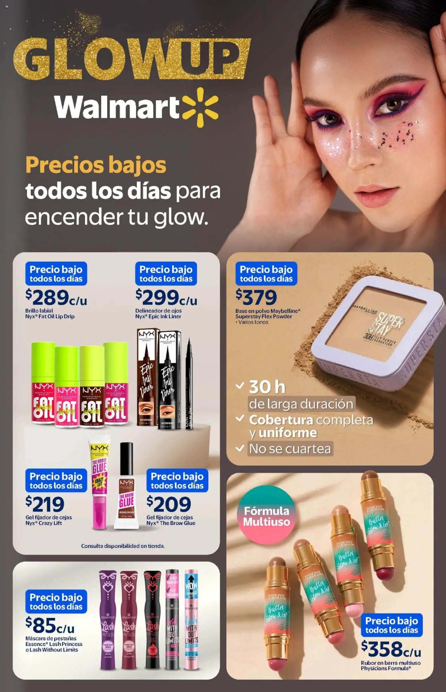 Nuevas ofertas de Walmart válidas en toda la República Mexicana desde el 11/02/2026. ¡Encuentra las mejores ofertas en Walmart folleto! | Página: 3 | Productos: Fijador, Brillo, Polvo, Delineador