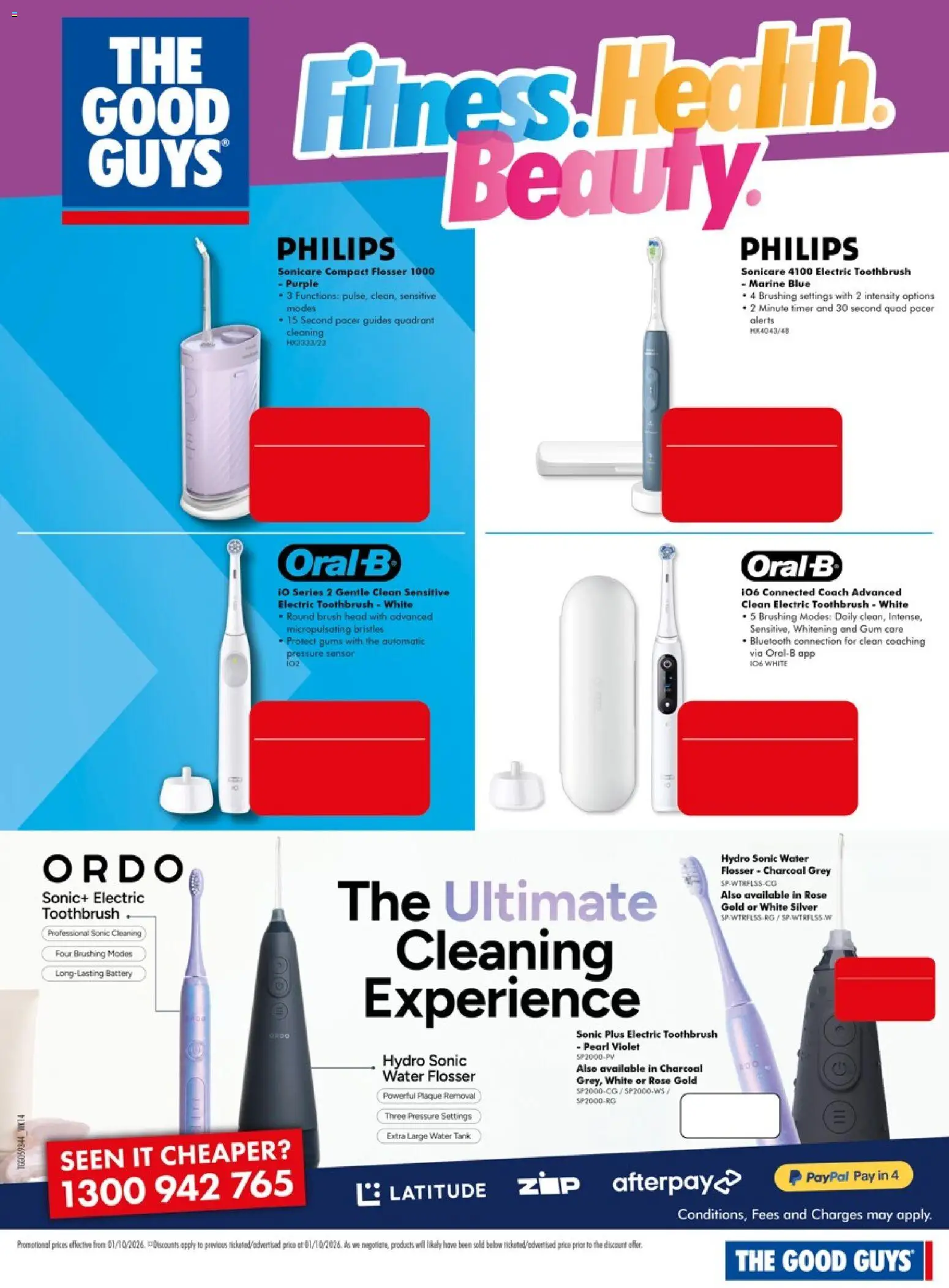 The Good Guys catalogue - valid from 01/10/2026 | Page: 8 | Products: Battery, Toothbrush, Charcoal, Electric toothbrush