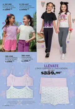Vista previa de Andrea catálogo Combos Primavera, nuevo folleto de la tienda, válido en México a partir del 08.03.2026 | Página: 68 | Productos: Leggings, Boxers, Playera