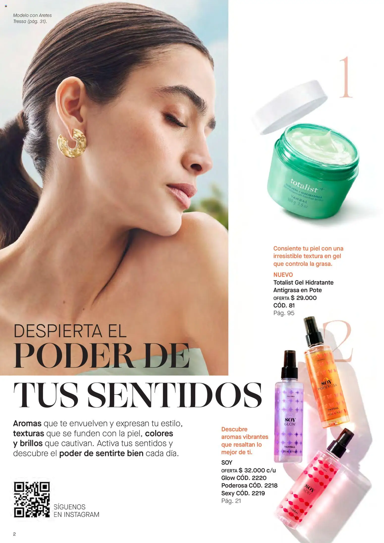 Yanbal revista - valida desde el 18/07/2026 | Página: 2 | Productos: Té, Antigrasa, Aretes, Brillo