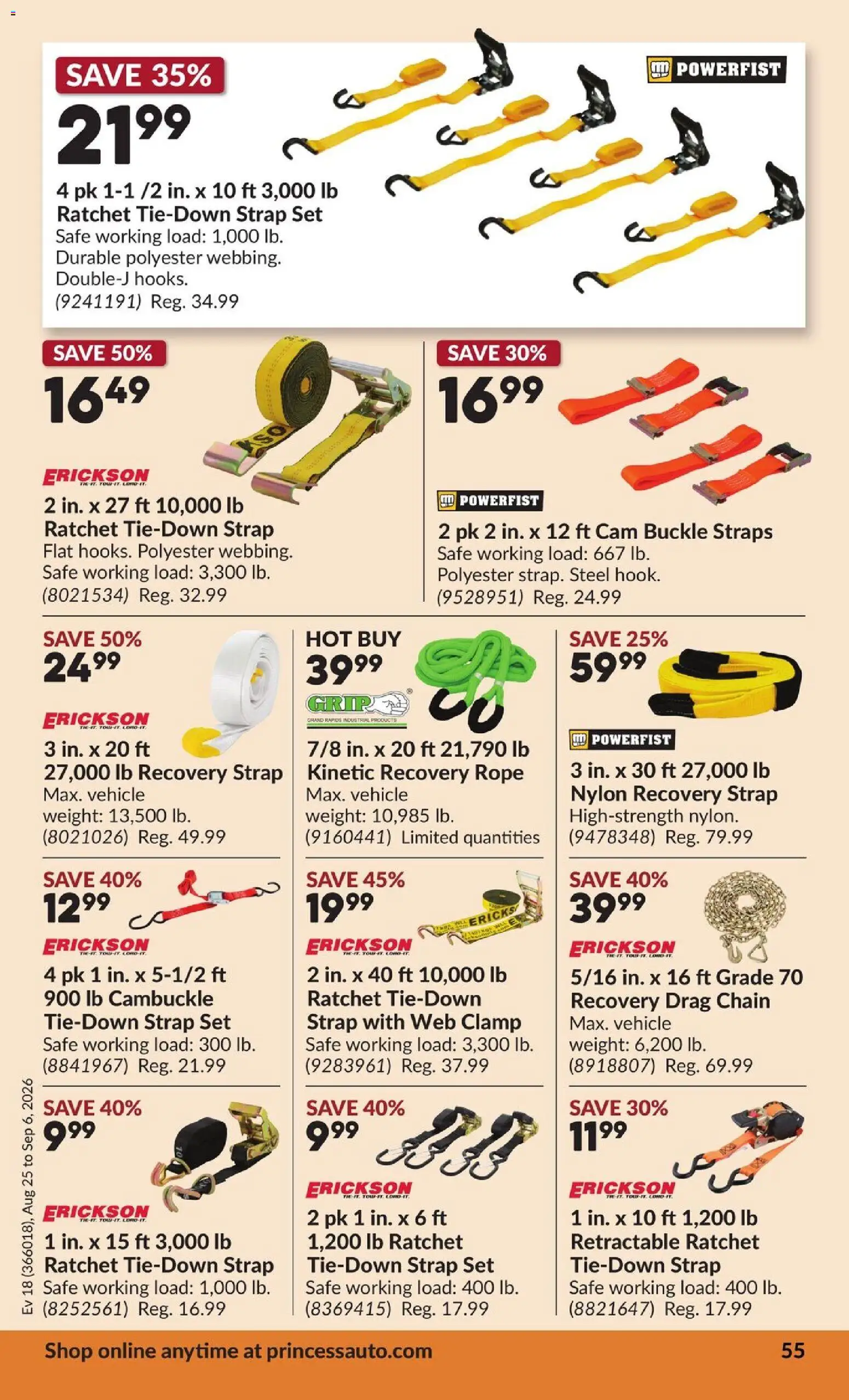 Princess Auto flyer valid from Aug 25, 2026 | Page: 56