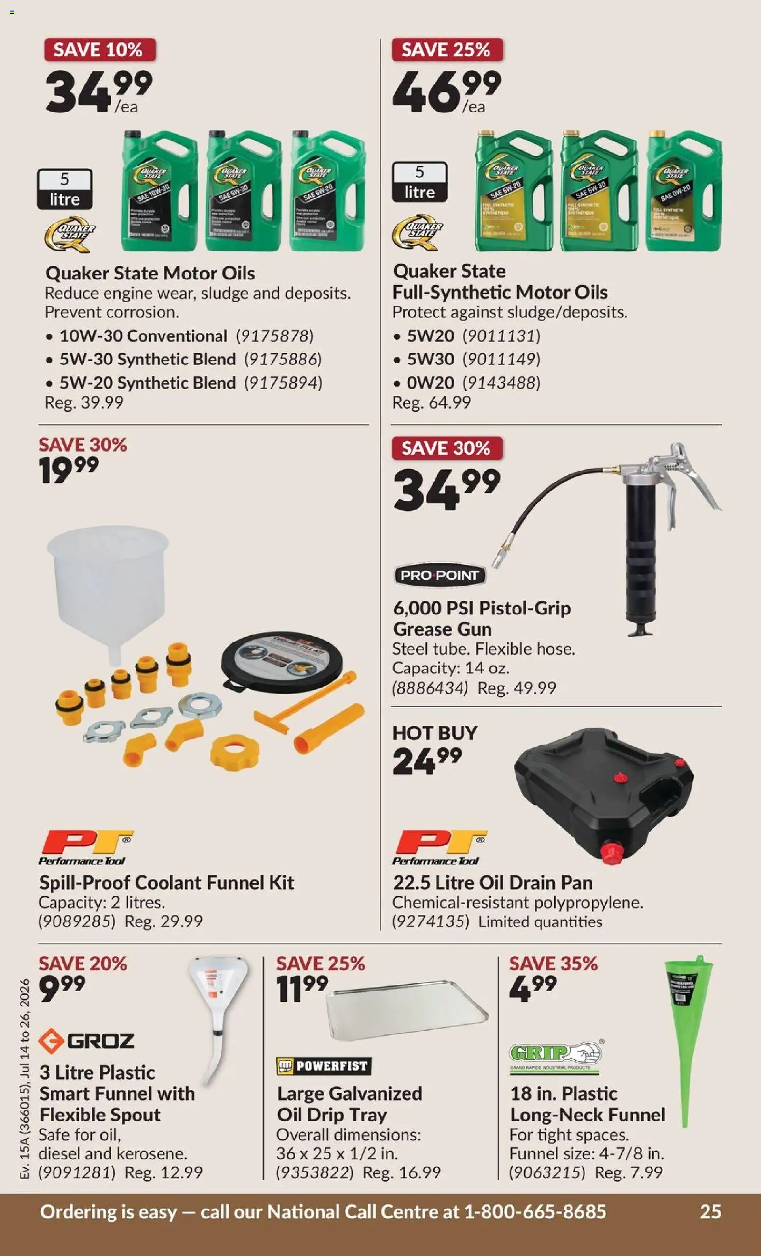 Princess Auto flyer valid from Jul 14, 2026 | Page: 38 | Products: Oil