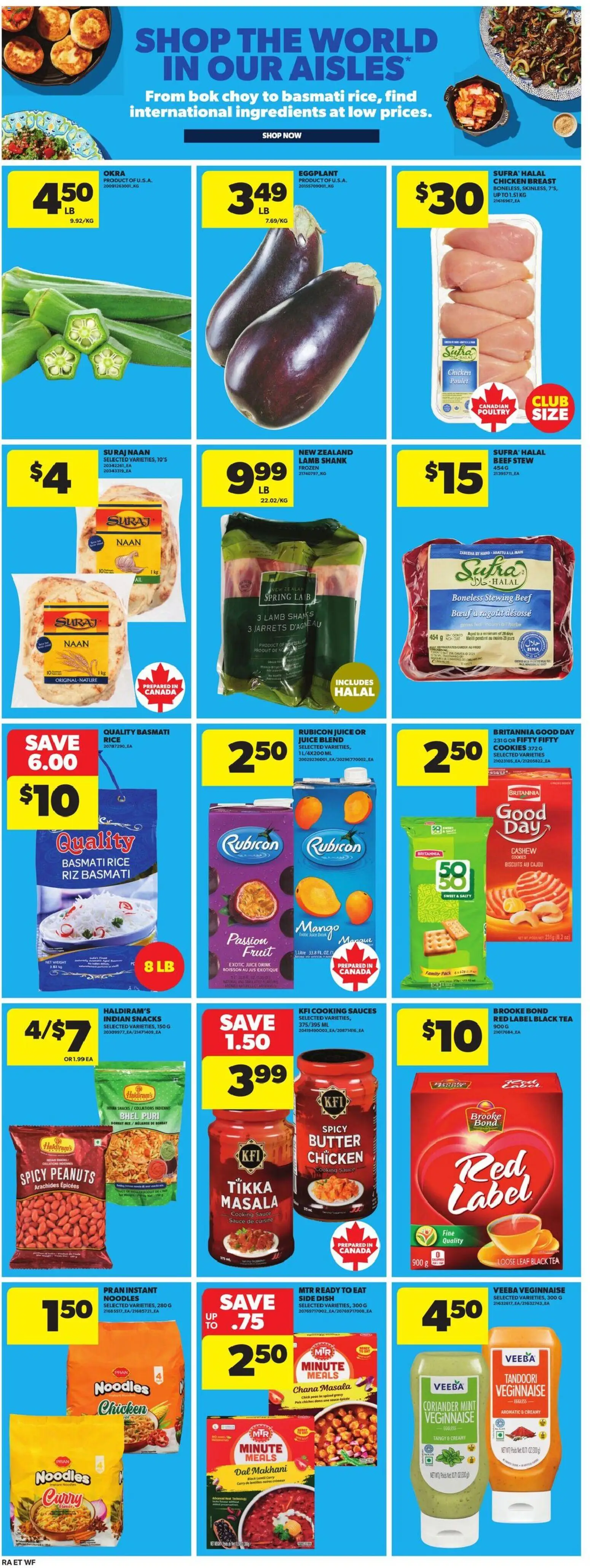 Atlantic Superstore flyer valid from 18.06.2026 | Page: 22 | Products: Rice, Tea, Beef, Juice