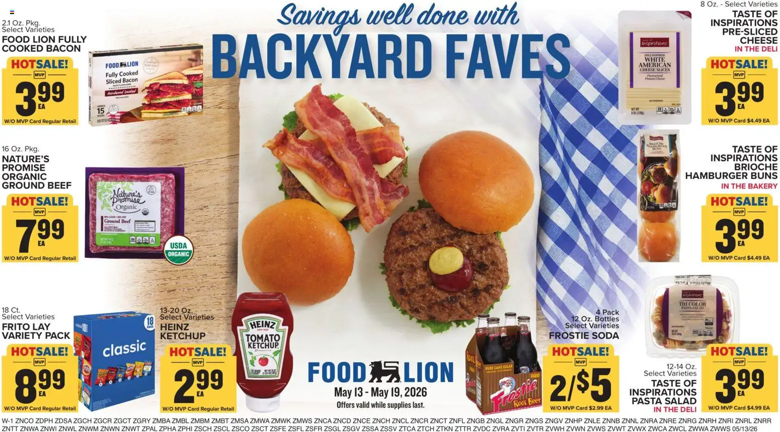 Food Lion Weekly Ad - valid from 13.05.2026 | Page: 14 | Products: Bakery, Beef, Pasta, Ketchup